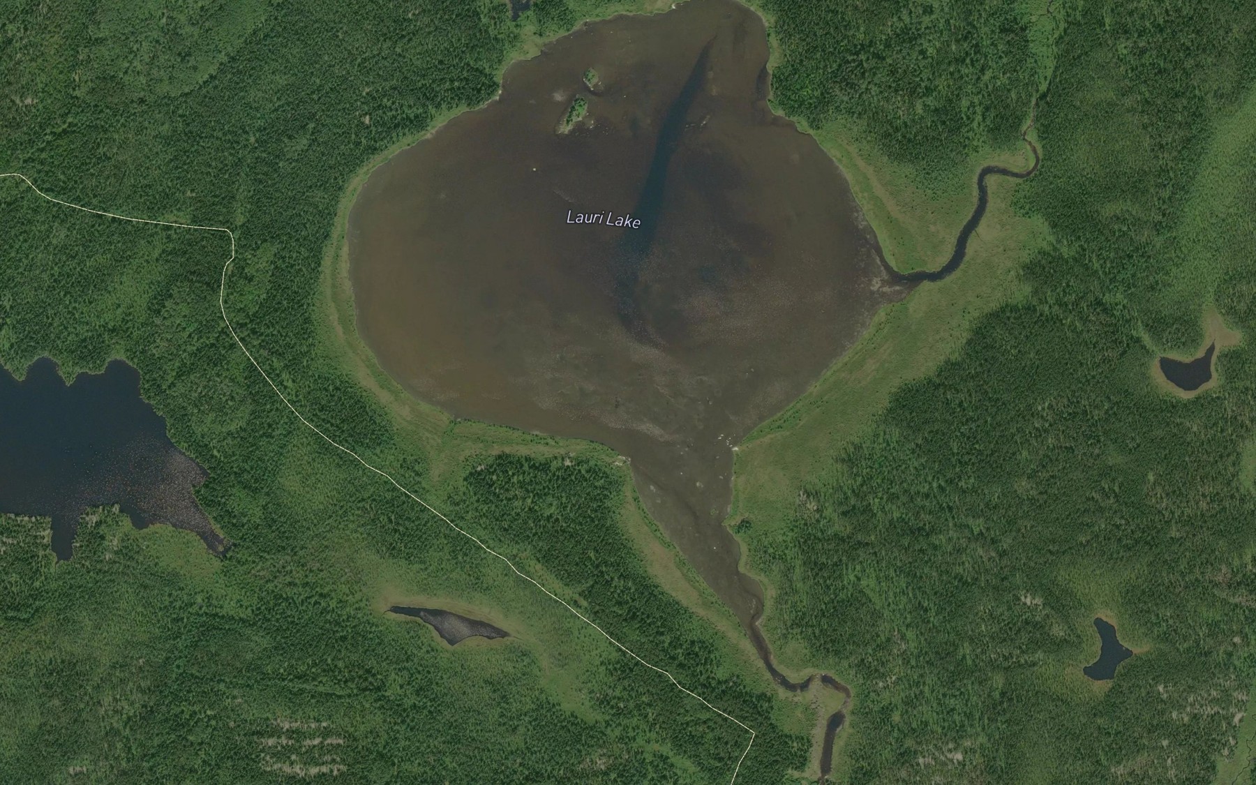 Satellite map of the Lauri Lake