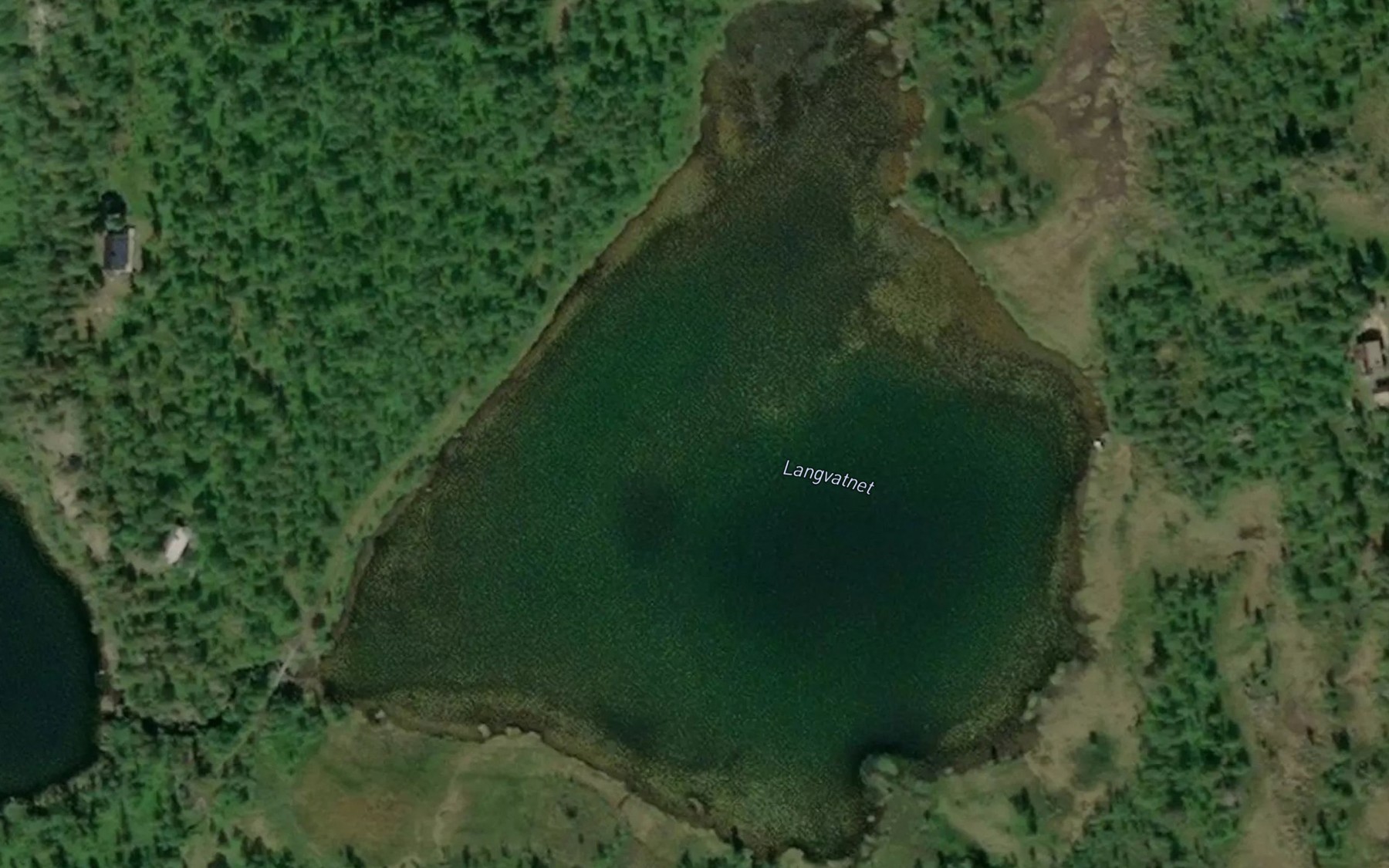 Satellite map of the Langvatnet
