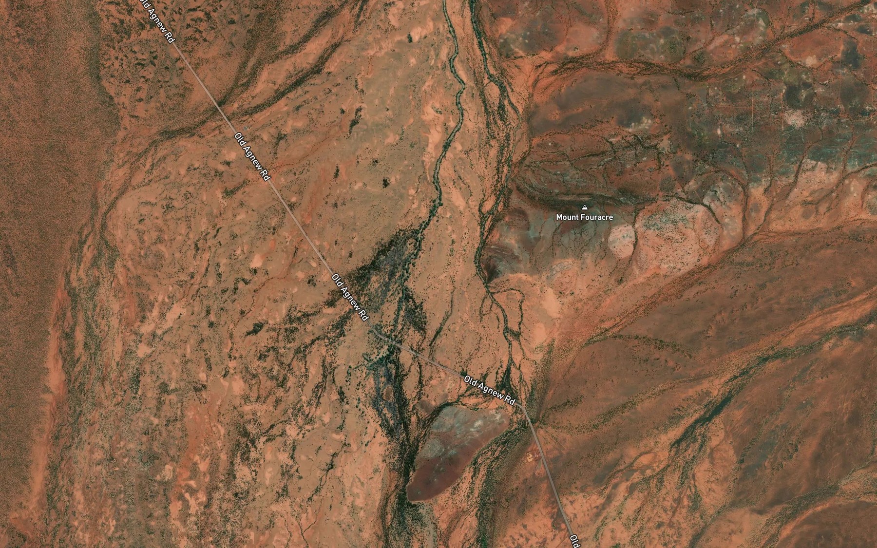 Satellite map of the Turkey Creek