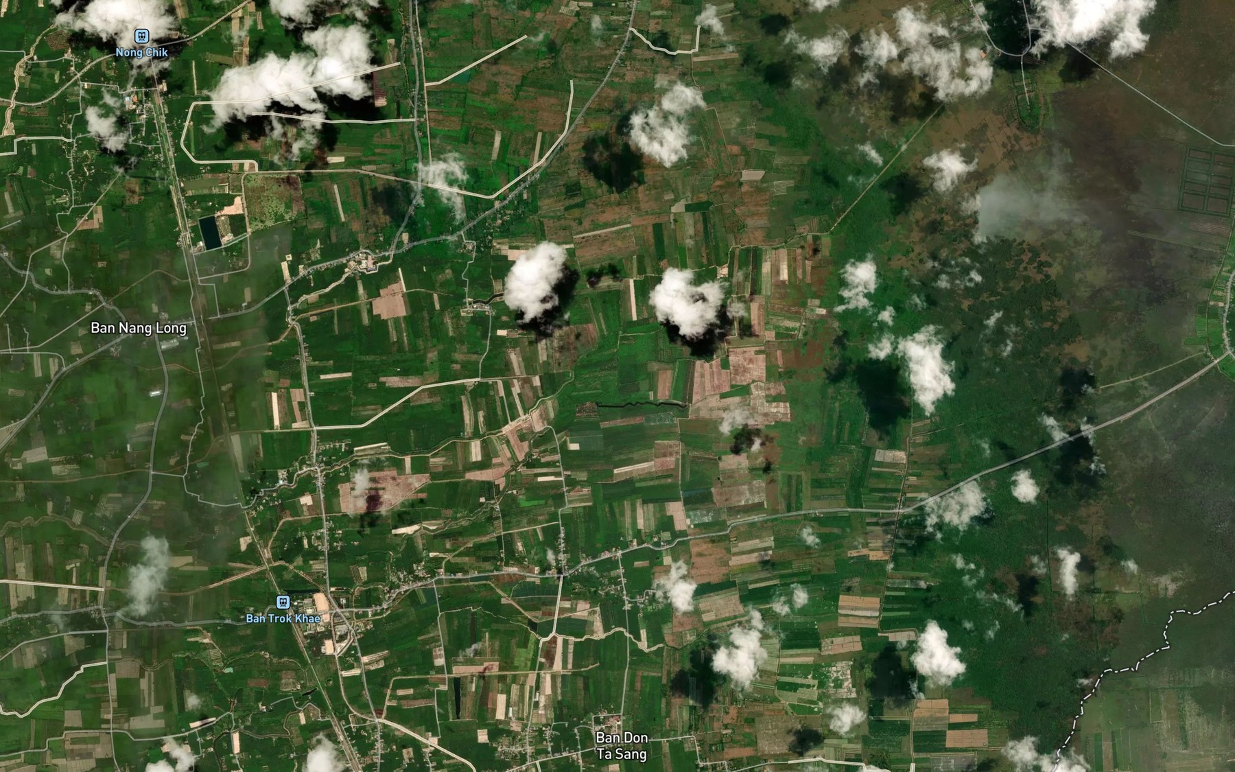 Satellite map of the Khlong Krae