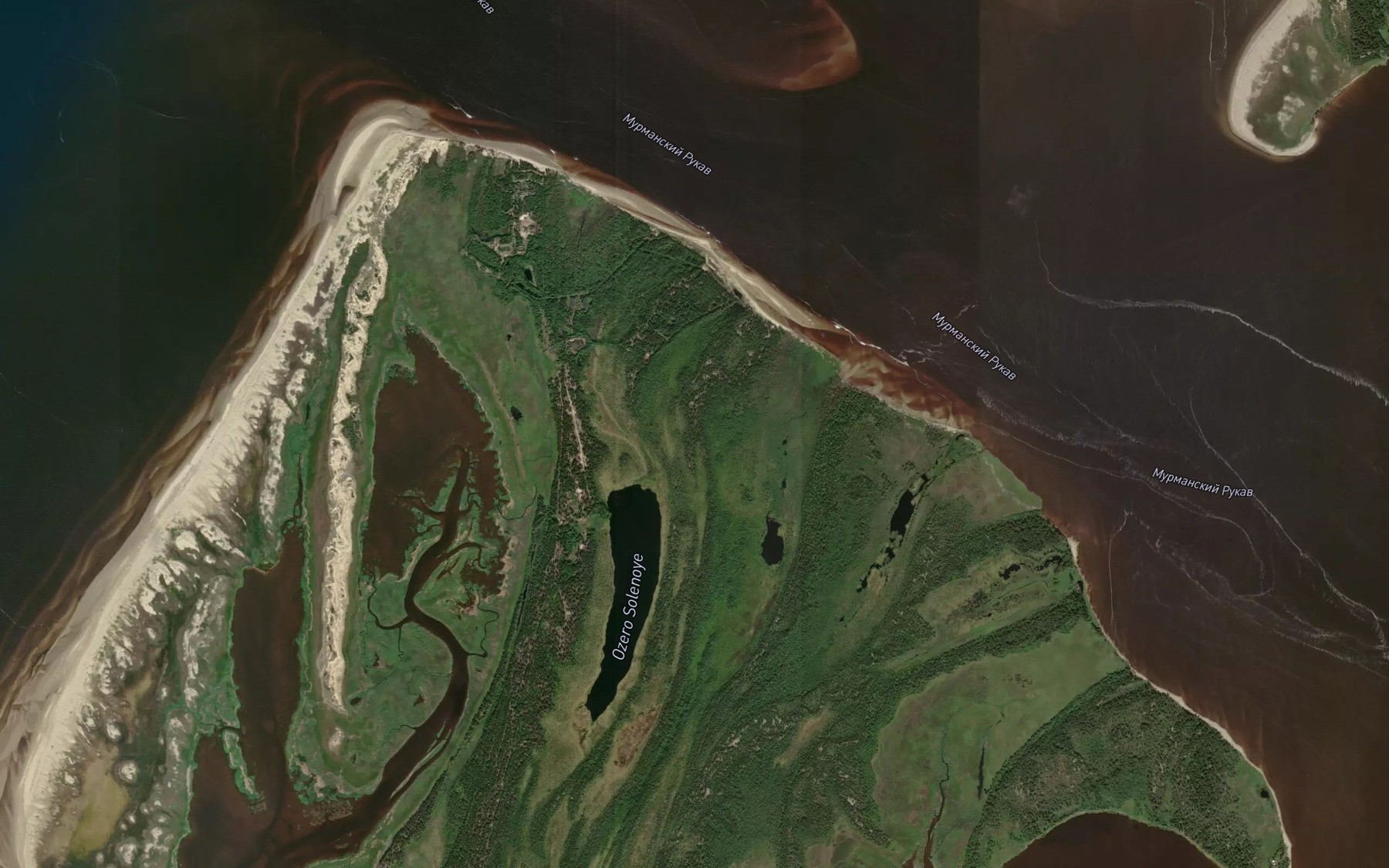 Satellite map of the Ozero Solenoye