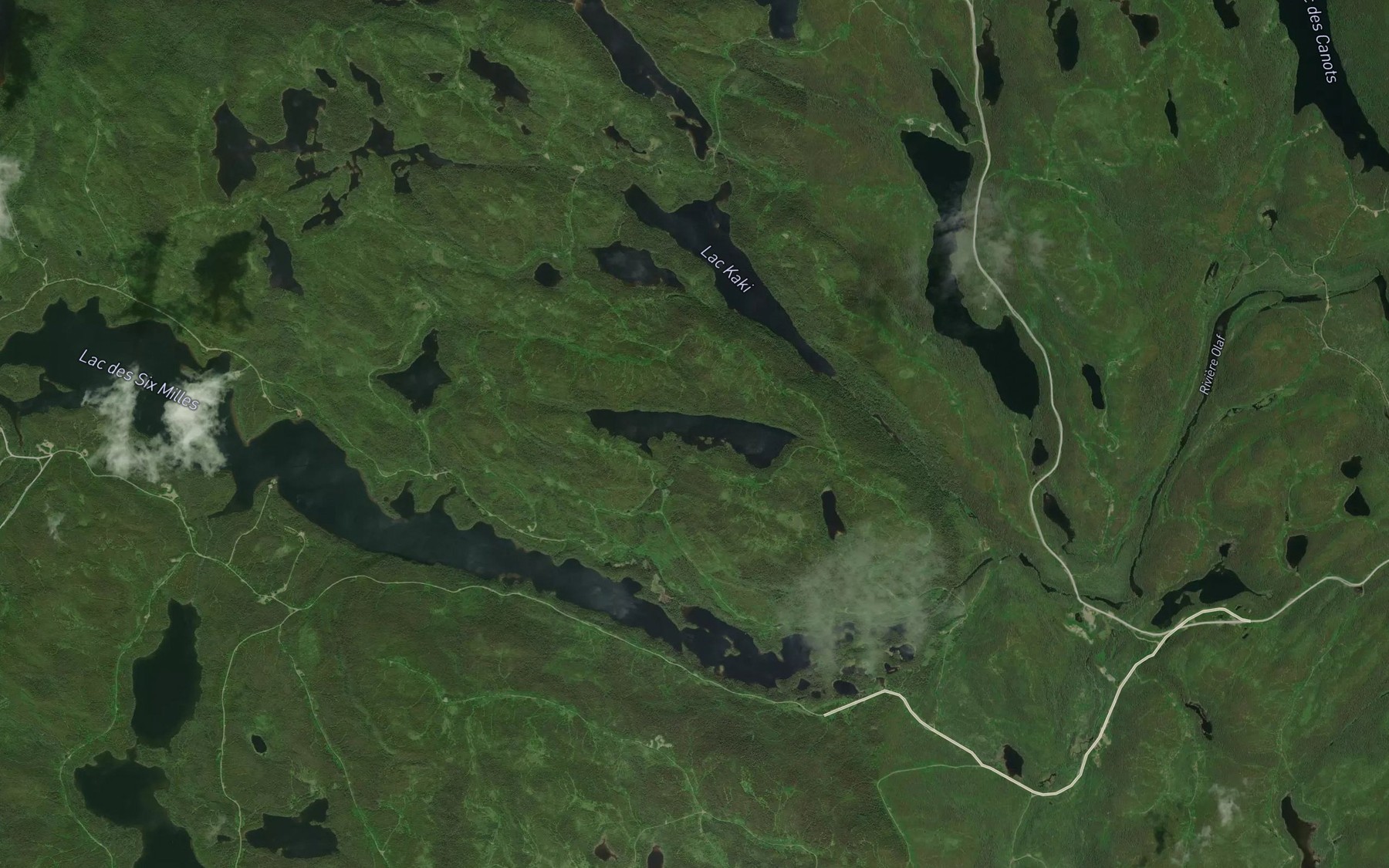 Satellite map of the Lac Tarte