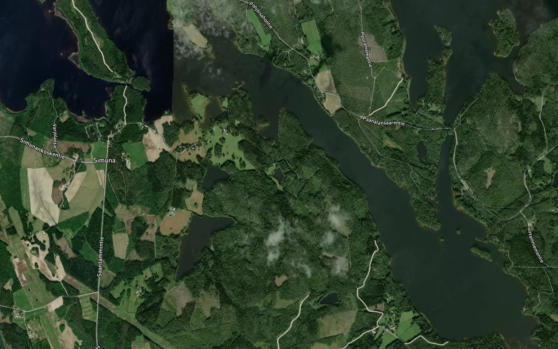 Satellite map of the Kalliolampi