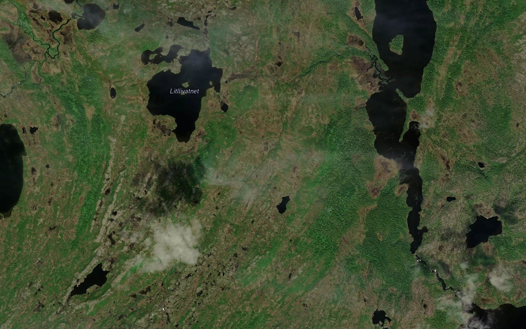 Satellite map of the Svartelva