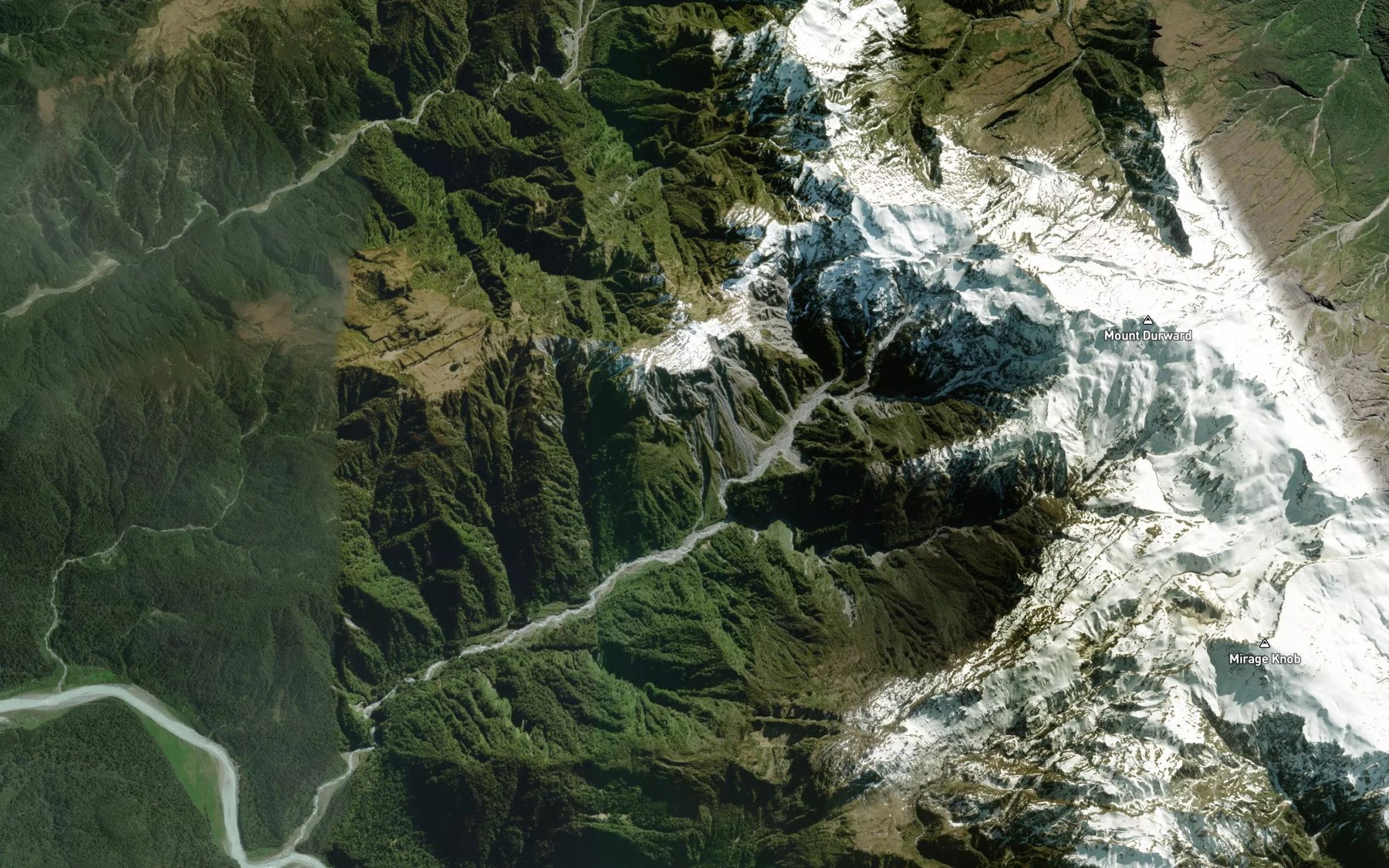 Satellite map of the White Water