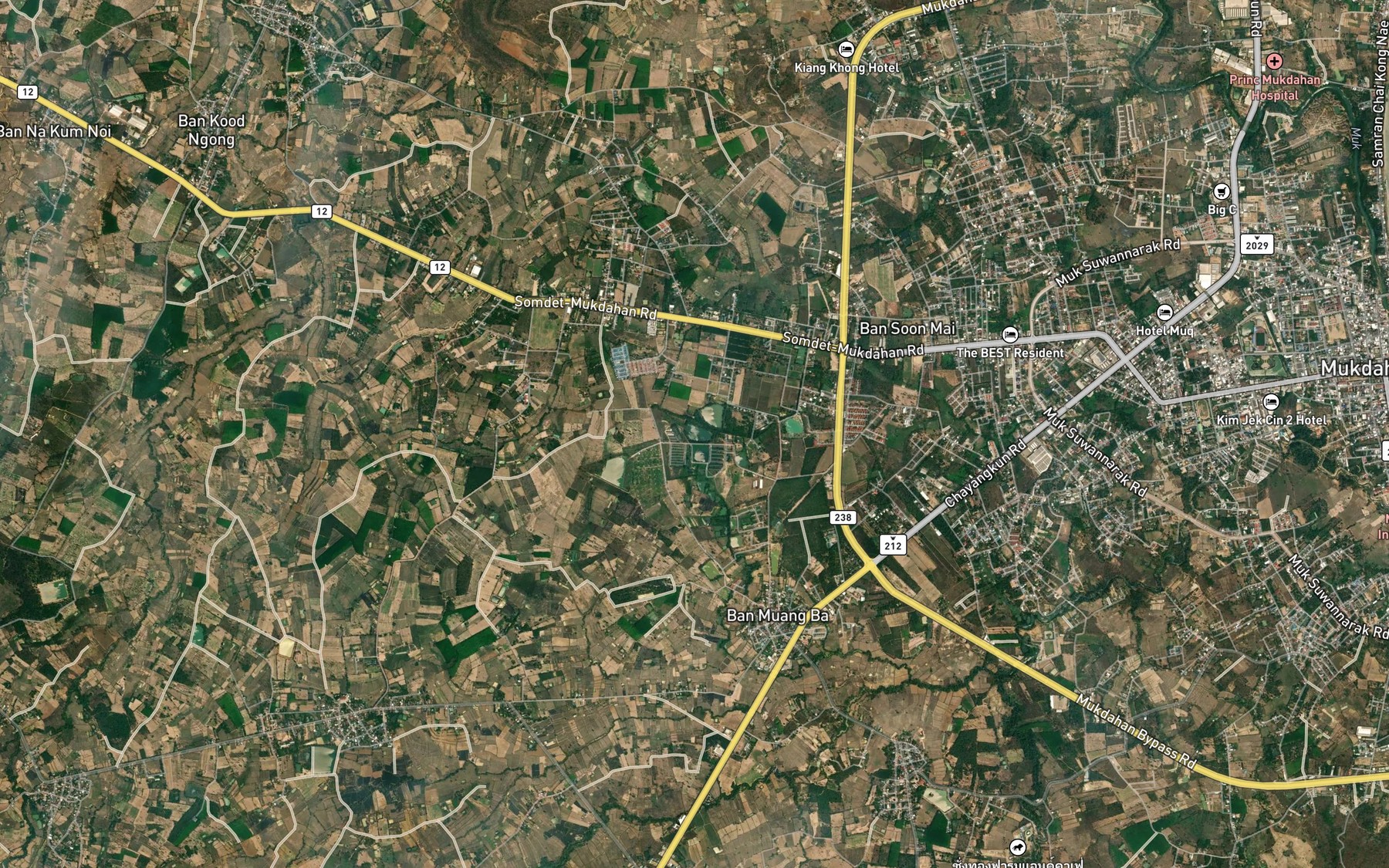 Satellite map of the Nong Chuek