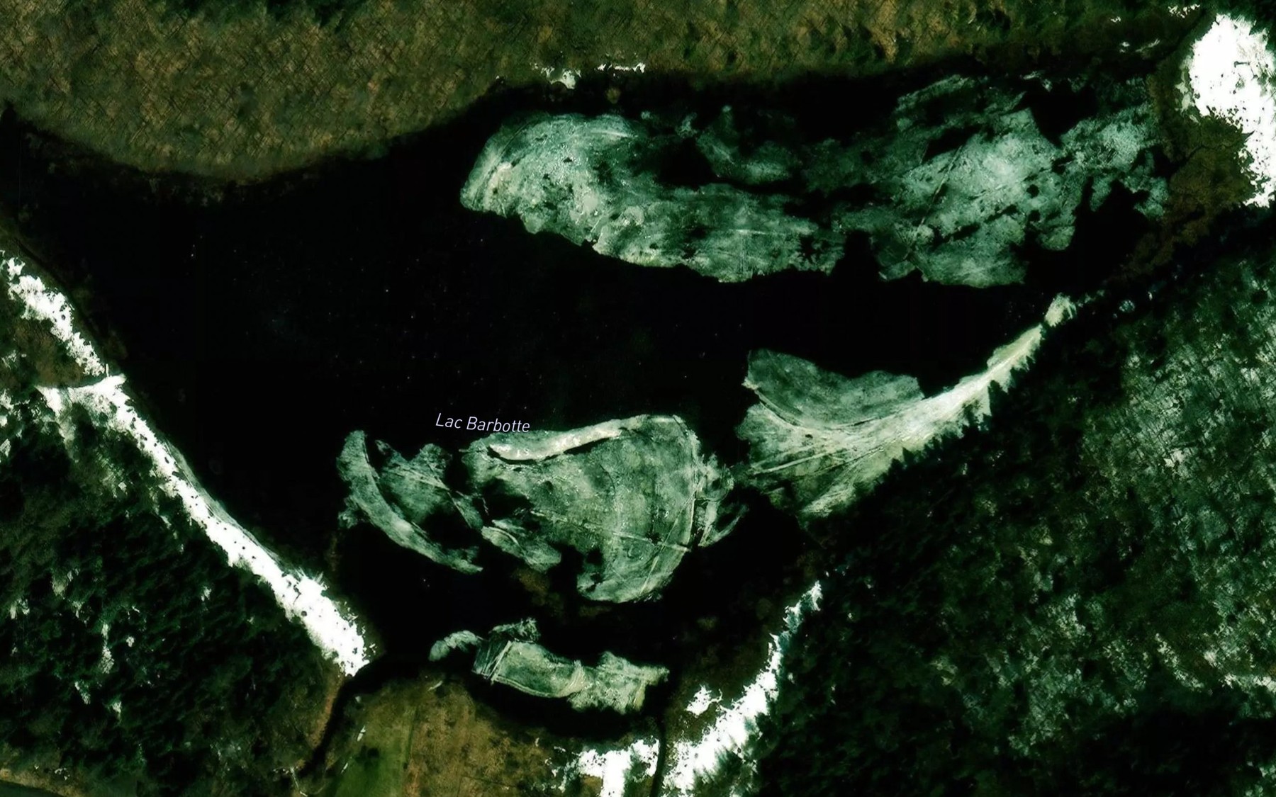 Satellite map of the Lac Barbotte