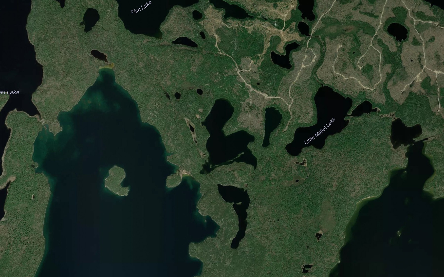 Satellite map of the Hoolihan Lake