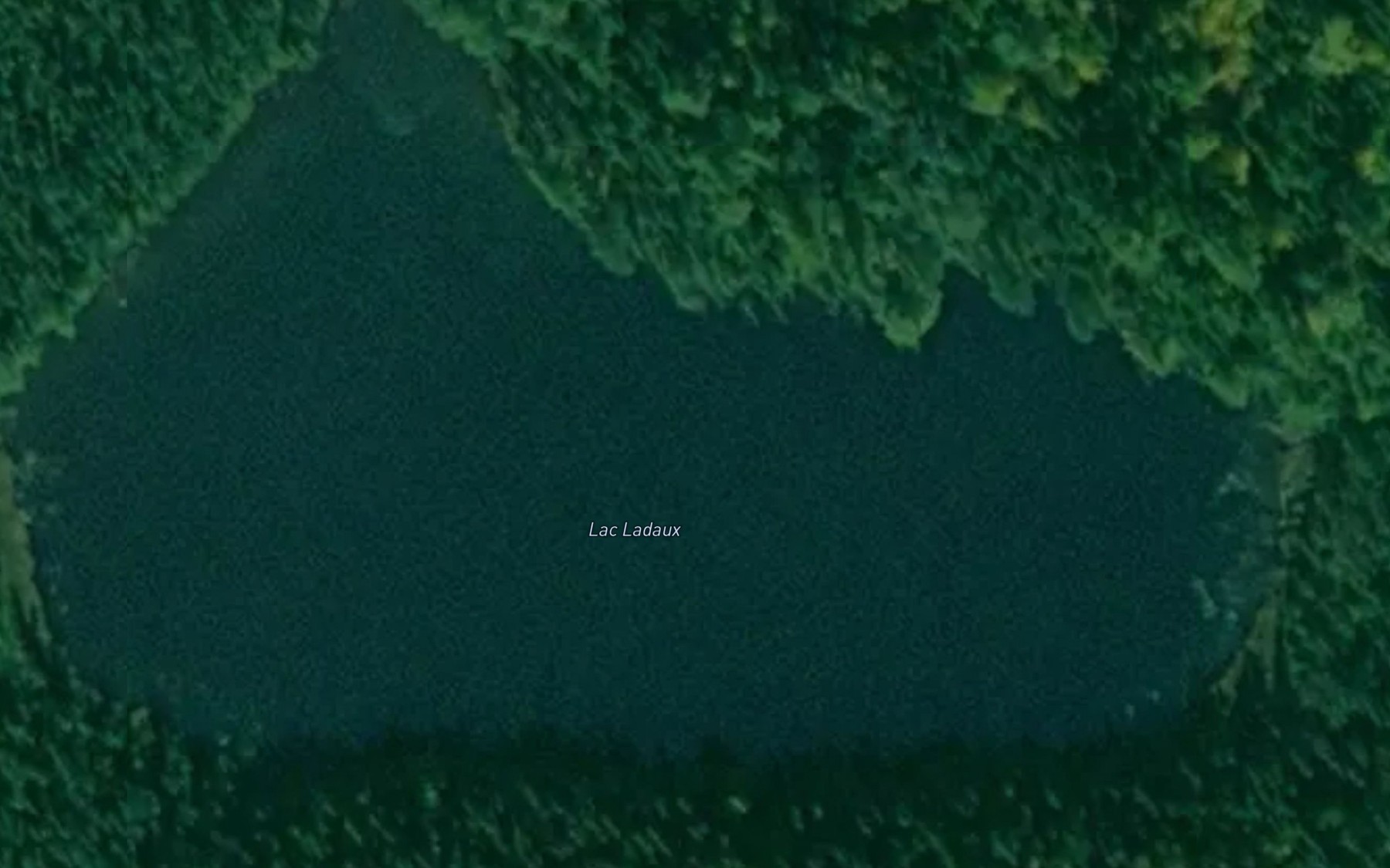 Satellite map of the Lac Ladaux