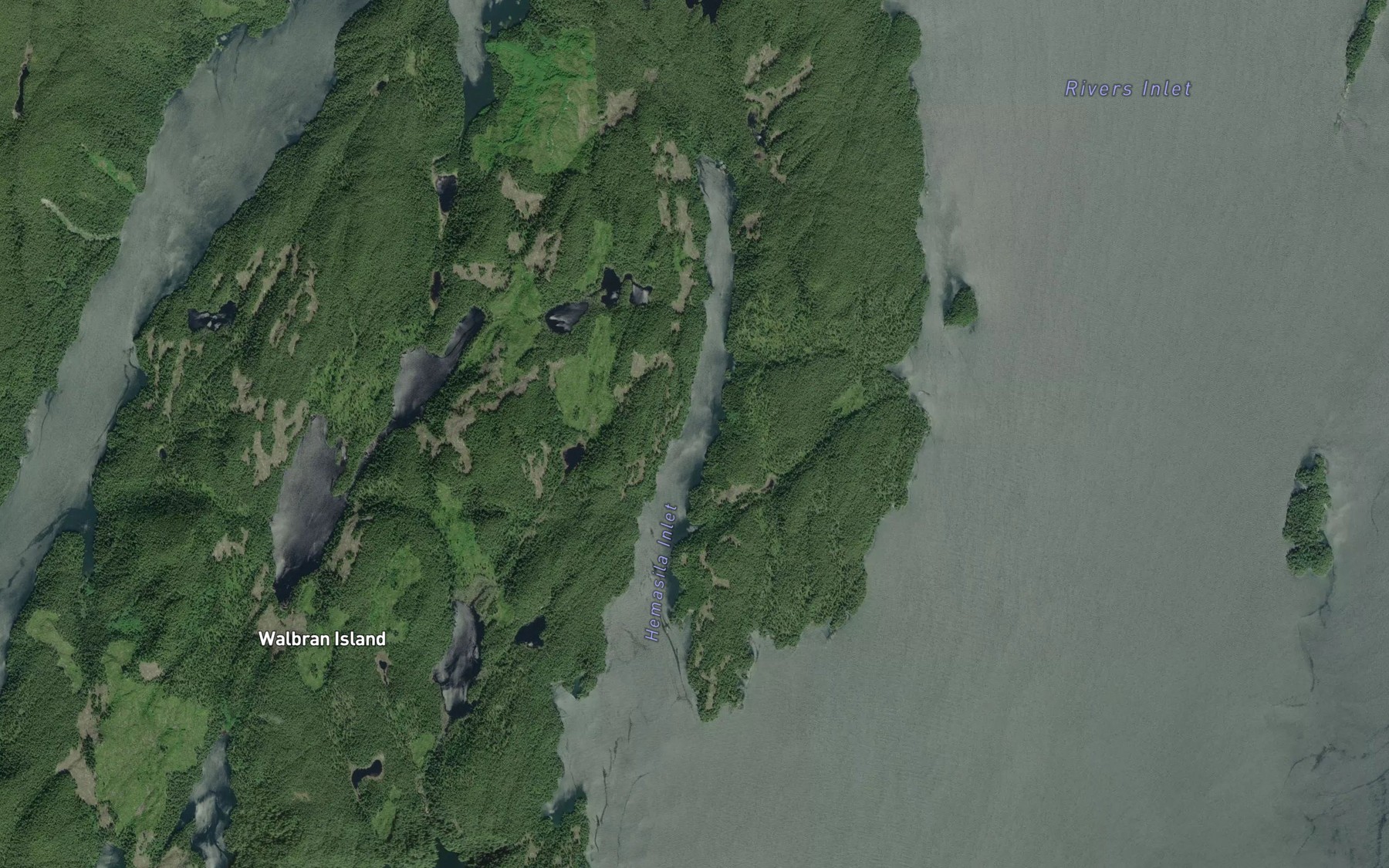 Satellite map of the Hemasila Inlet