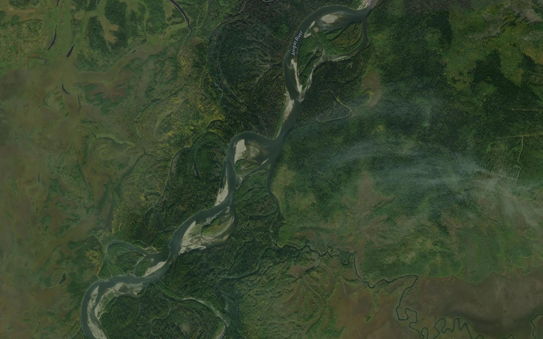 Satellite map of the Tuyanka