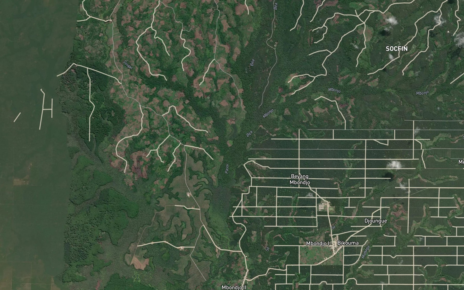 Satellite map of the Soupe