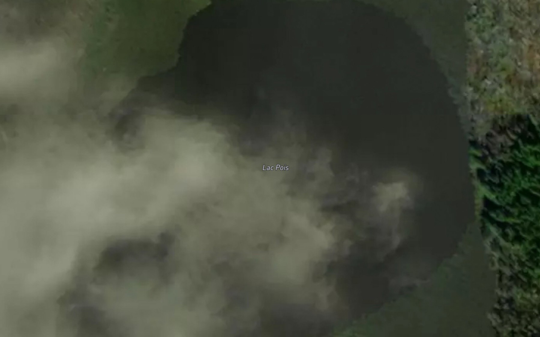 Satellite map of the Lac Pois