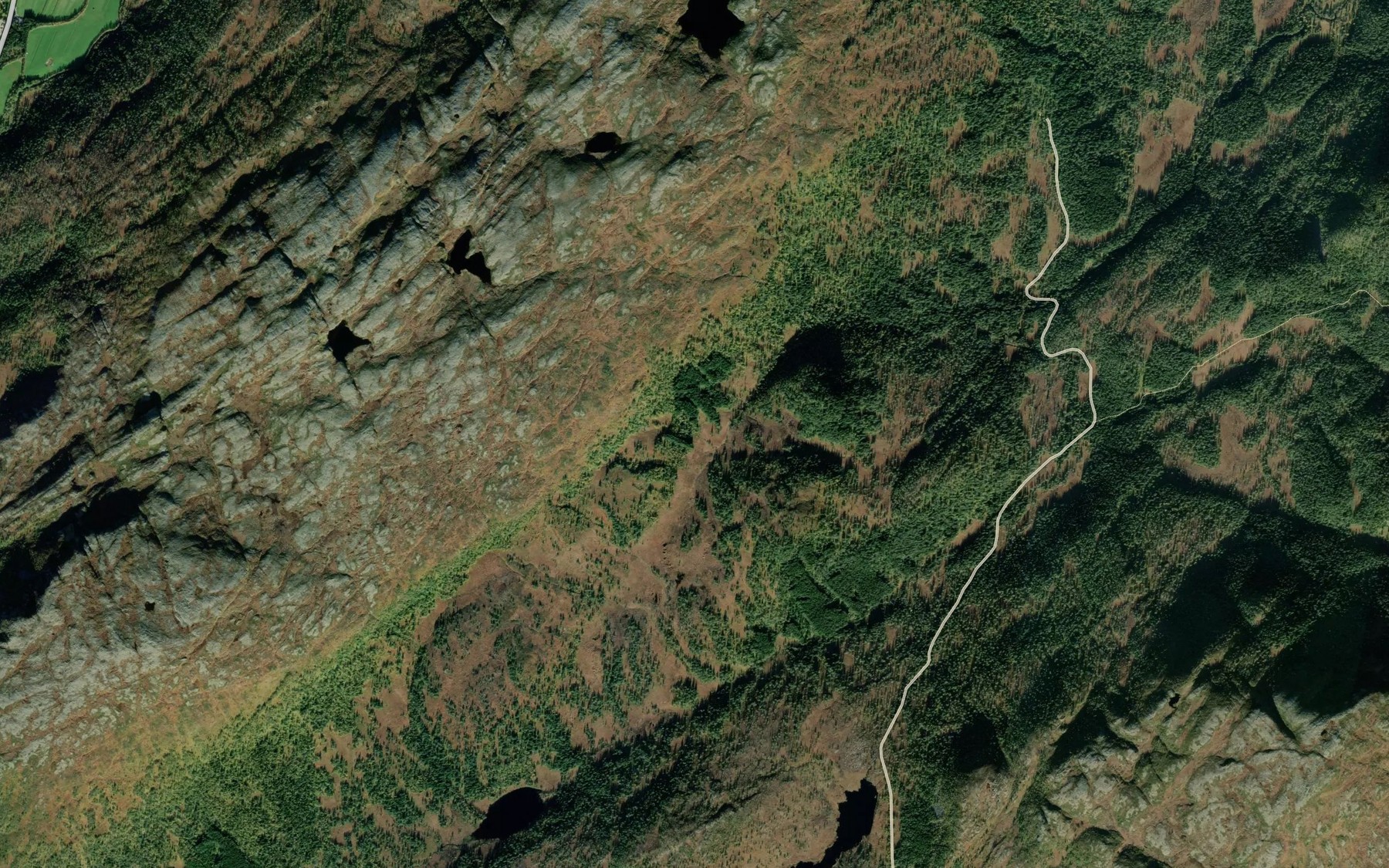 Satellite map of the Stokksaeterbekken