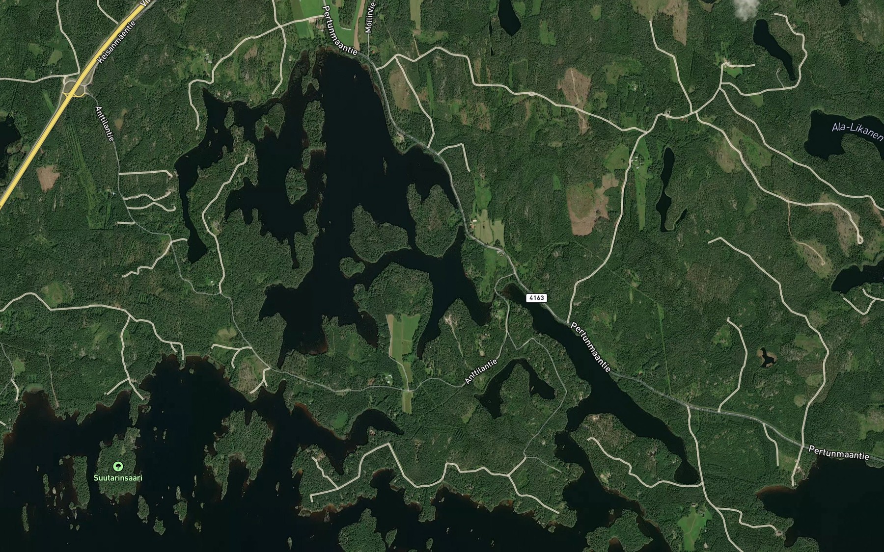 Satellite map of the Madeselka