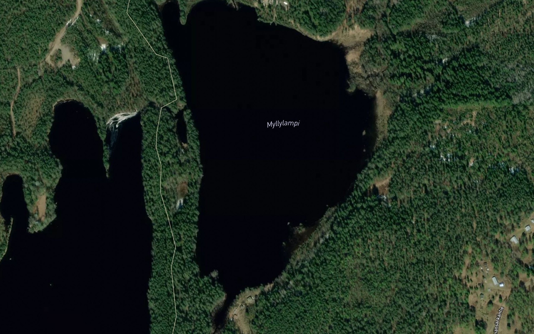 Satellite map of the Myllylampi