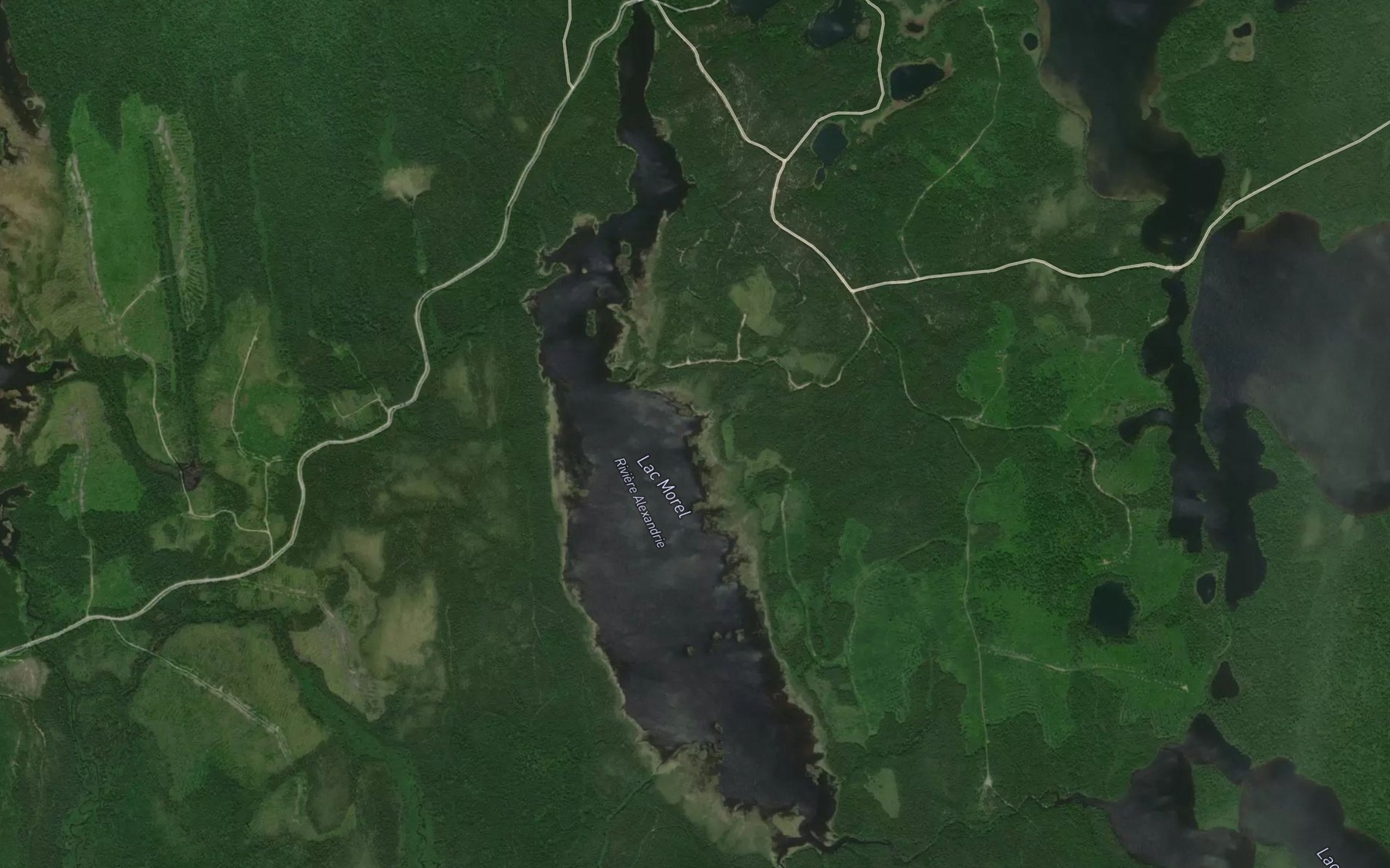 Satellite map of the Riviere Alexandrie