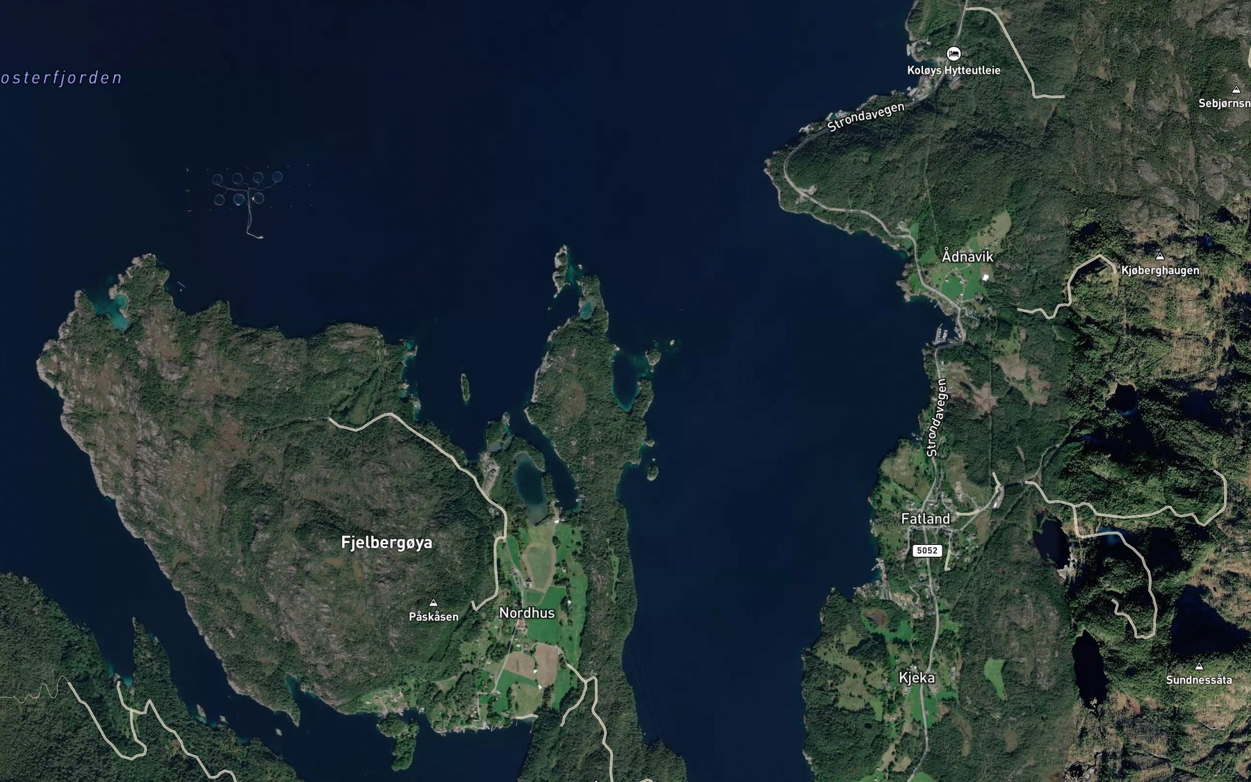 Satellite map of the Skipavagen