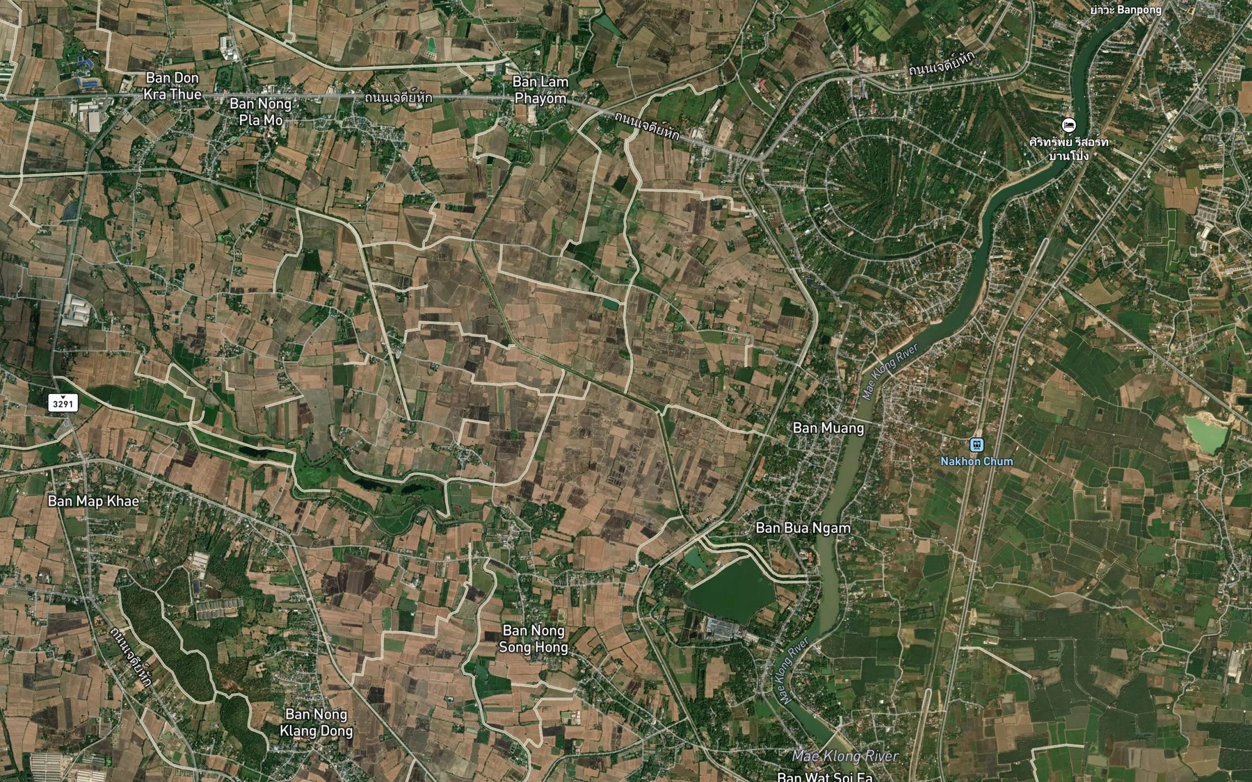Satellite map of the Huai Takhro