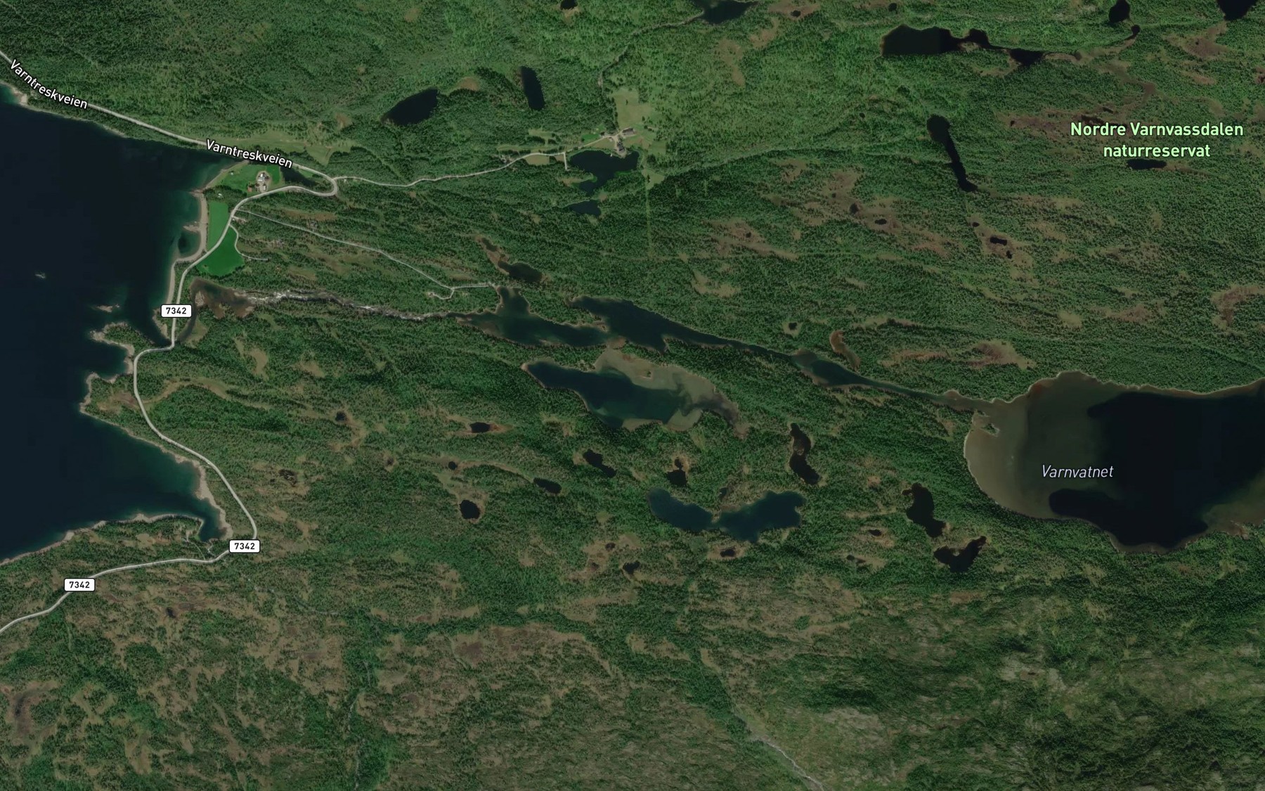 Satellite map of the Storaven
