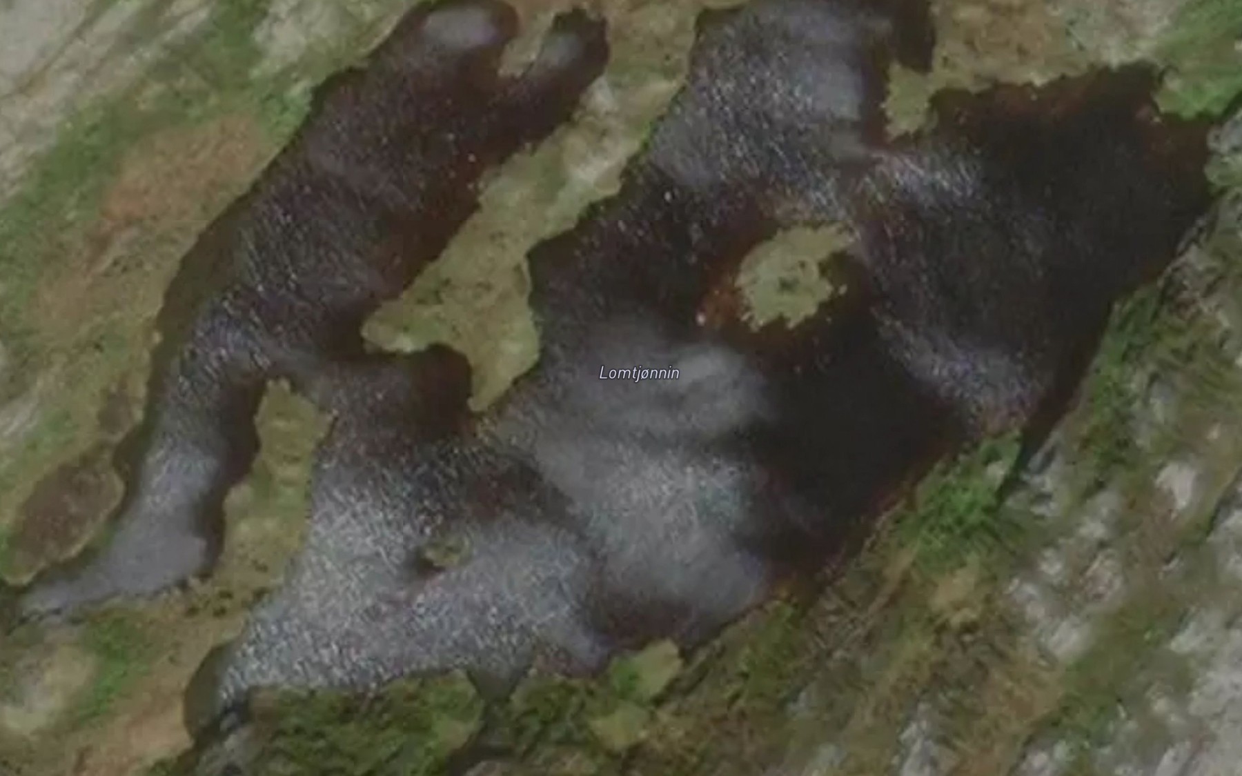 Satellite map of the Lomtjonnin