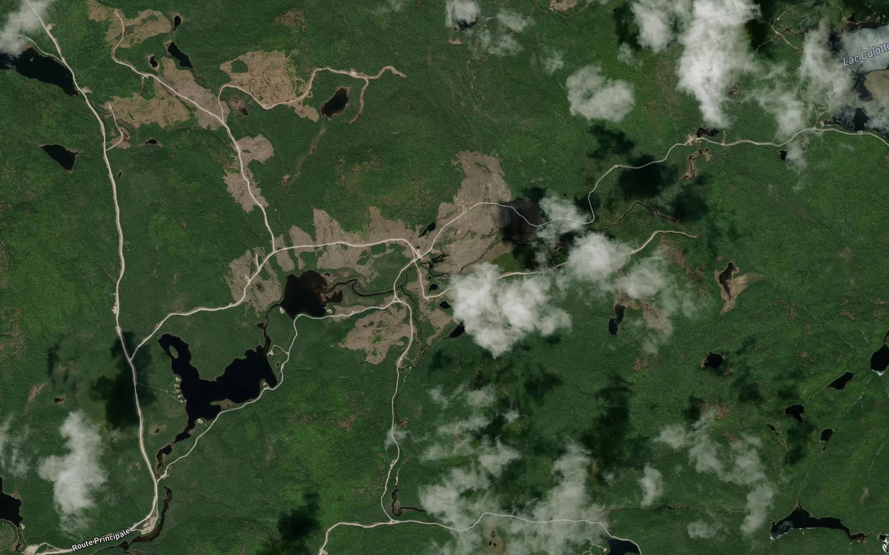Satellite map of the Ruisseau de la Cavale
