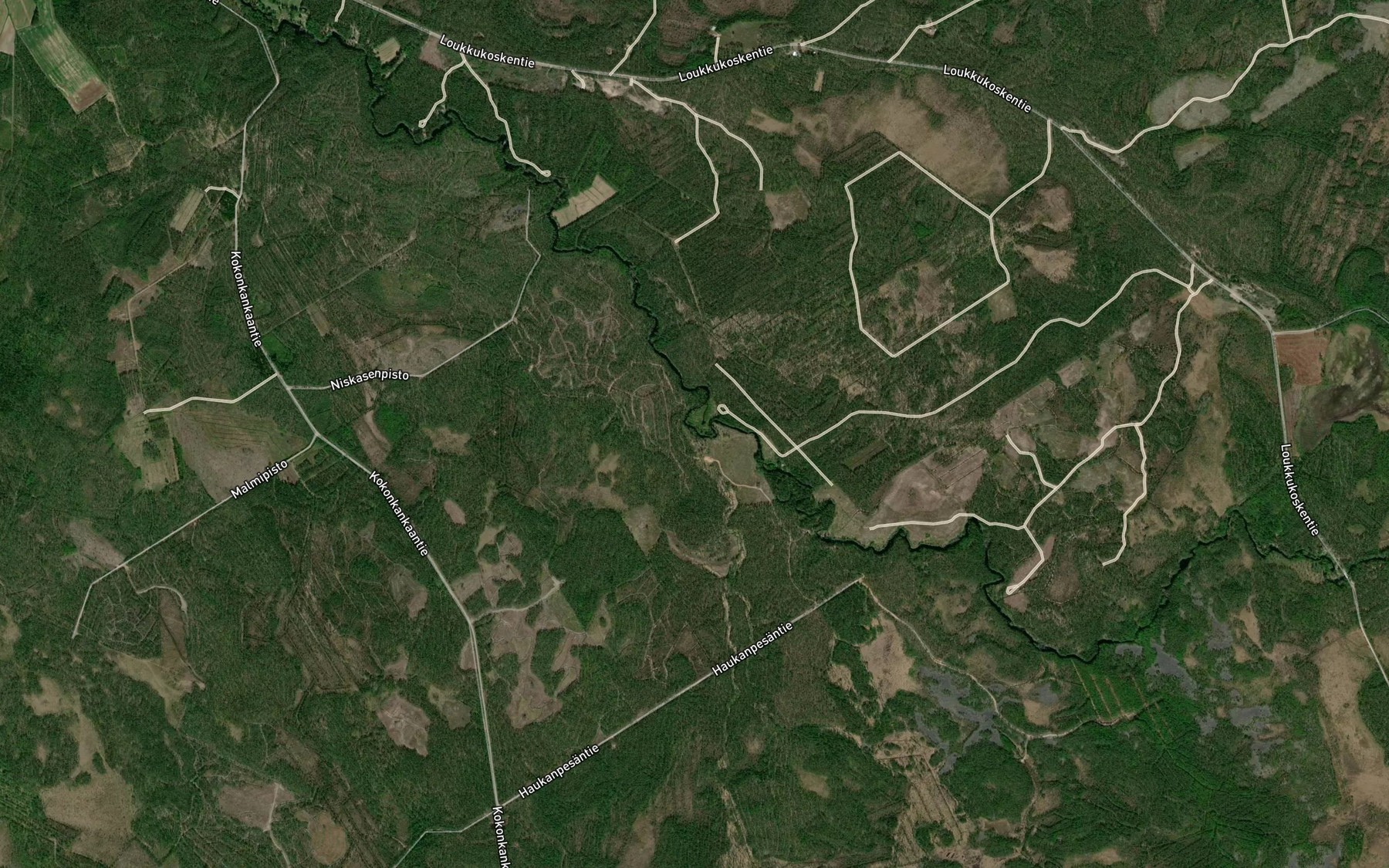 Satellite map of the Pahapuro