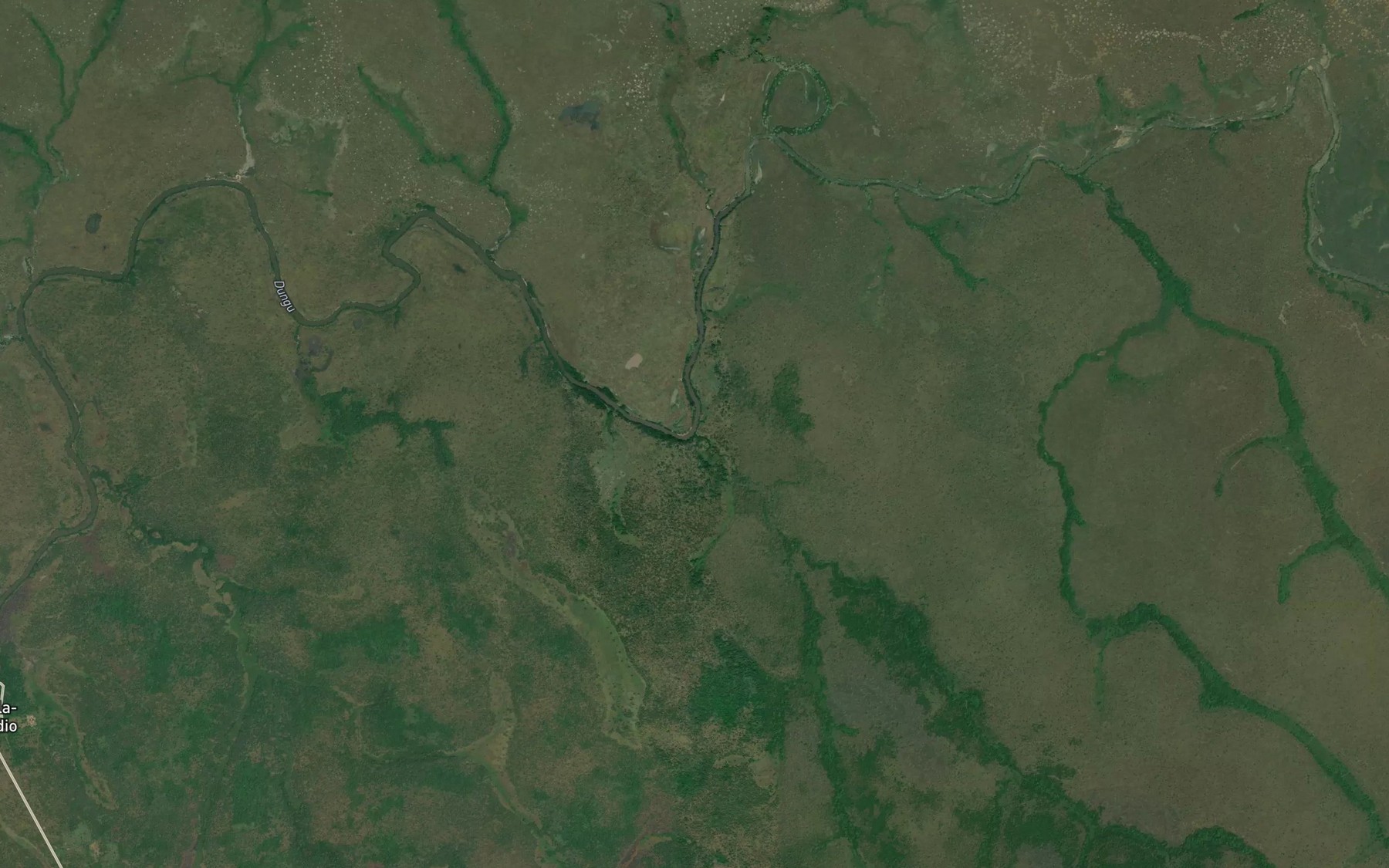 Satellite map of the Nambia