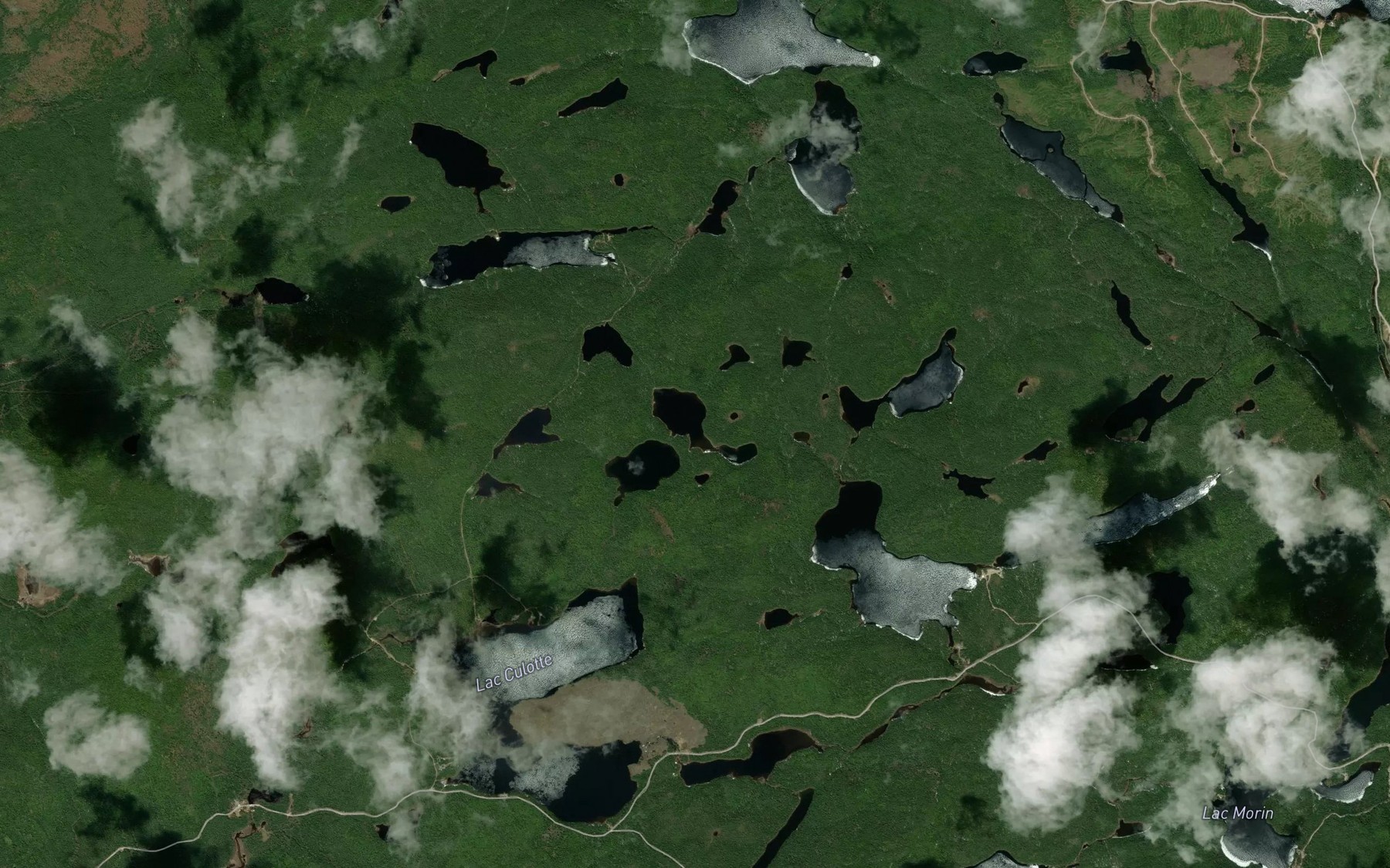 Satellite map of the Lac Romond