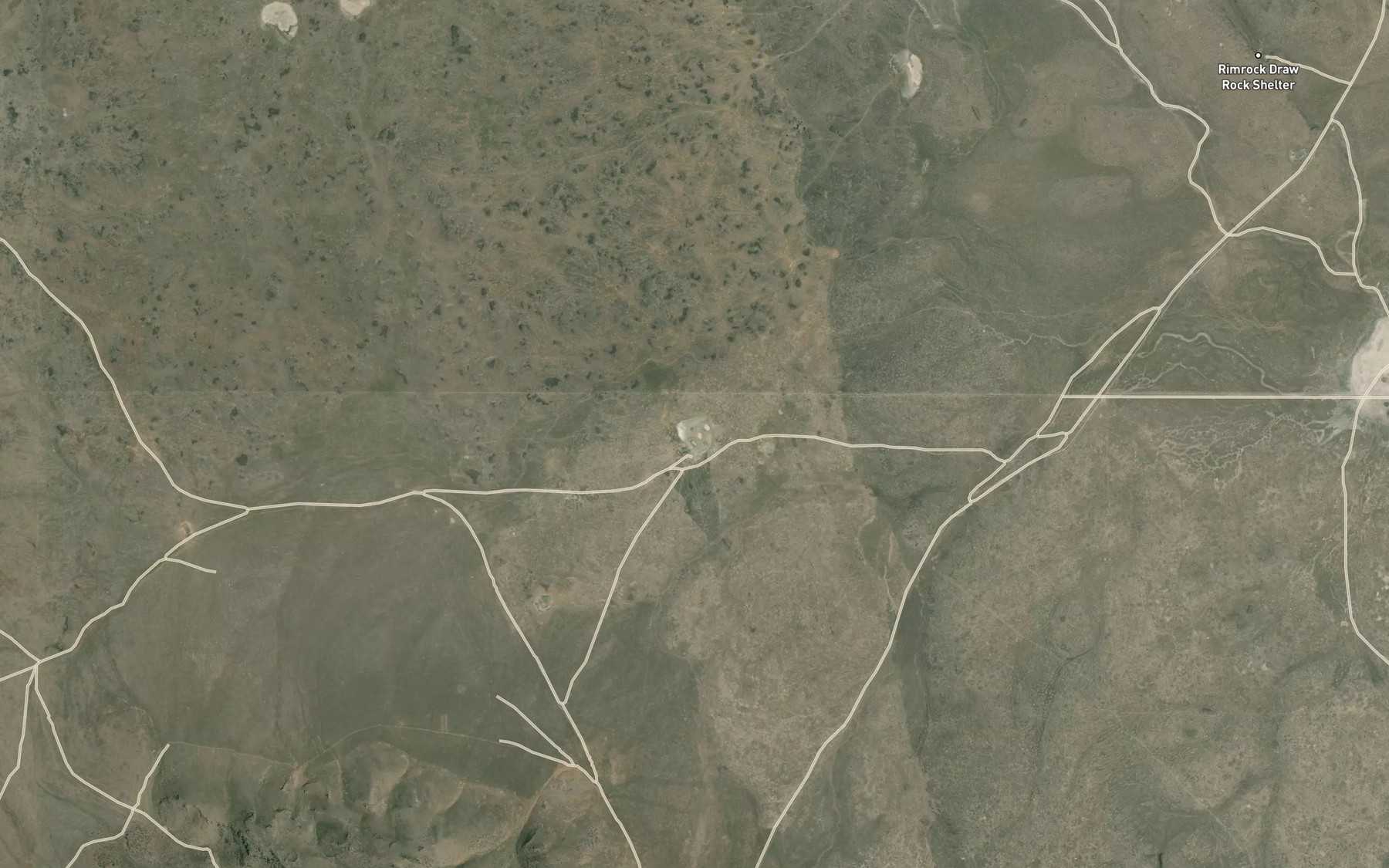 Satellite map of the Ryegrass Lake