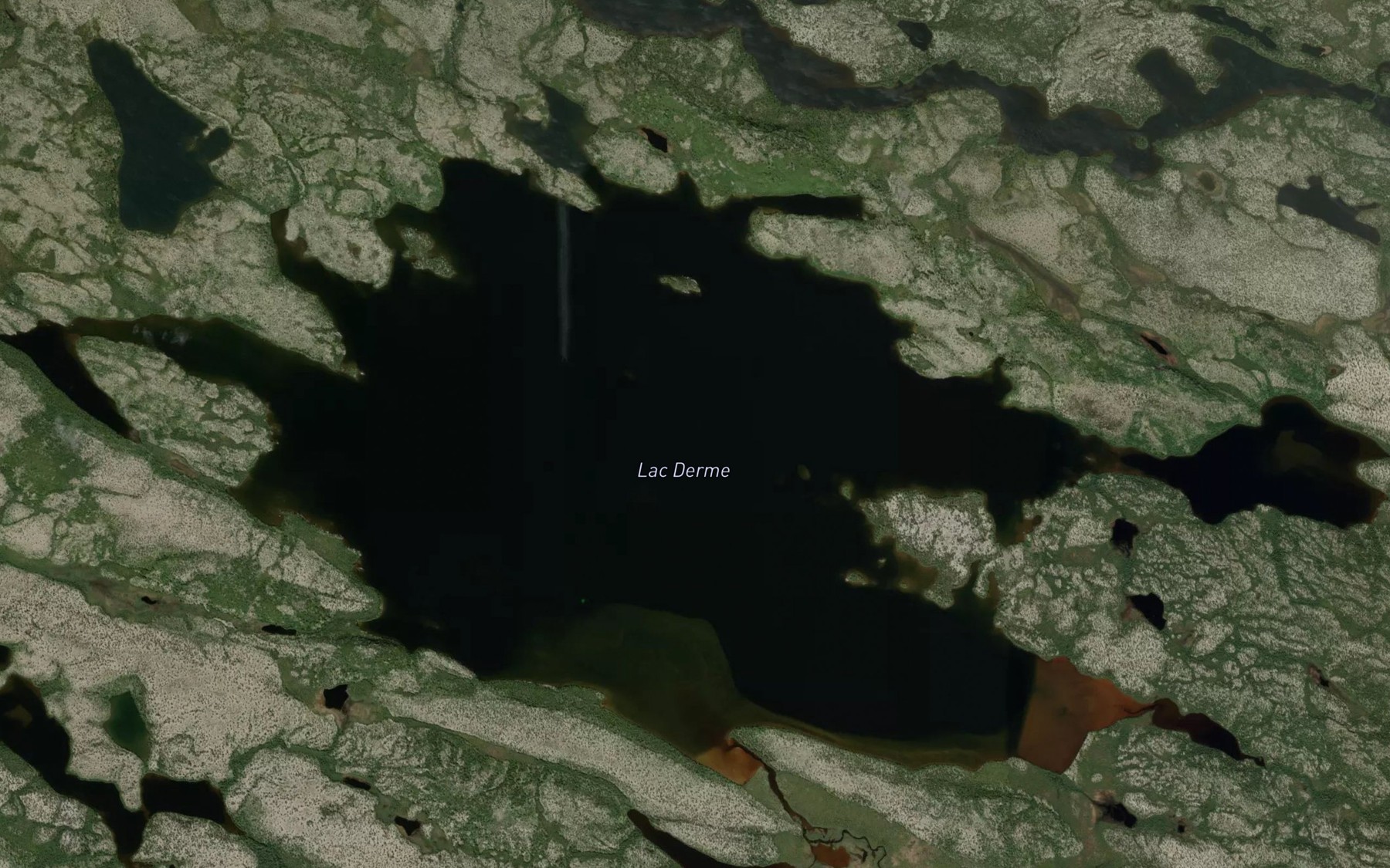 Satellite map of the Lac Derme