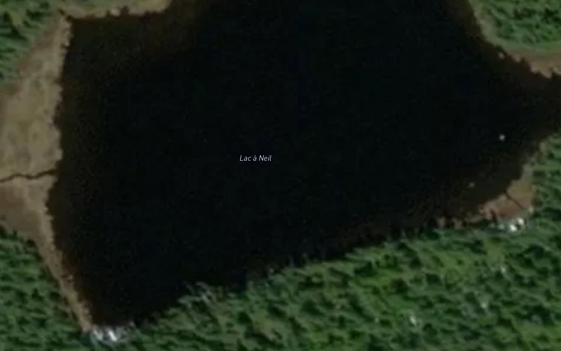 Satellite map of the Lac a Neil