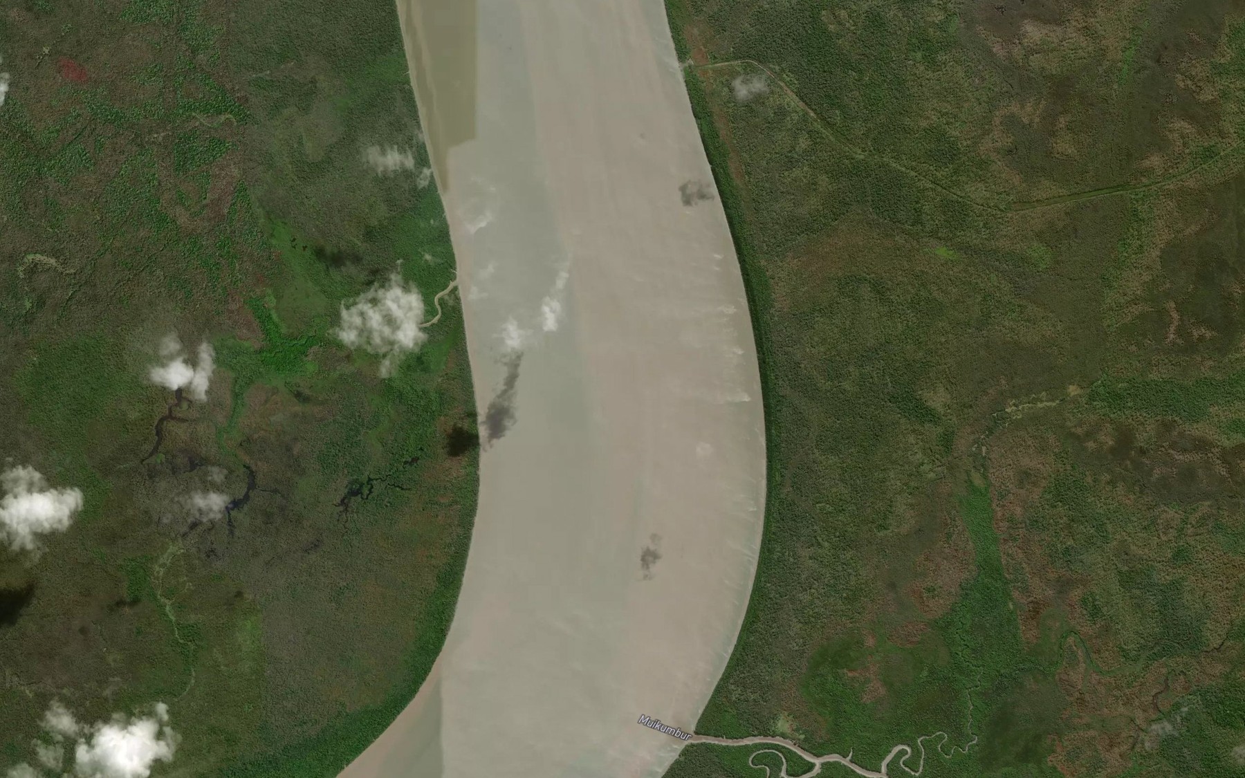 Satellite map of the Selat Marianne