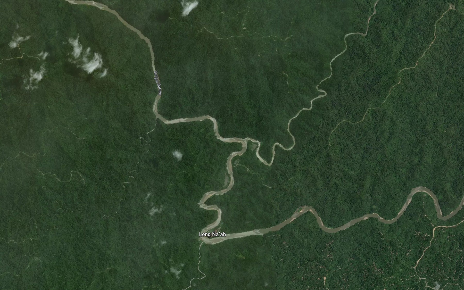 Satellite map of the Sungai Selau