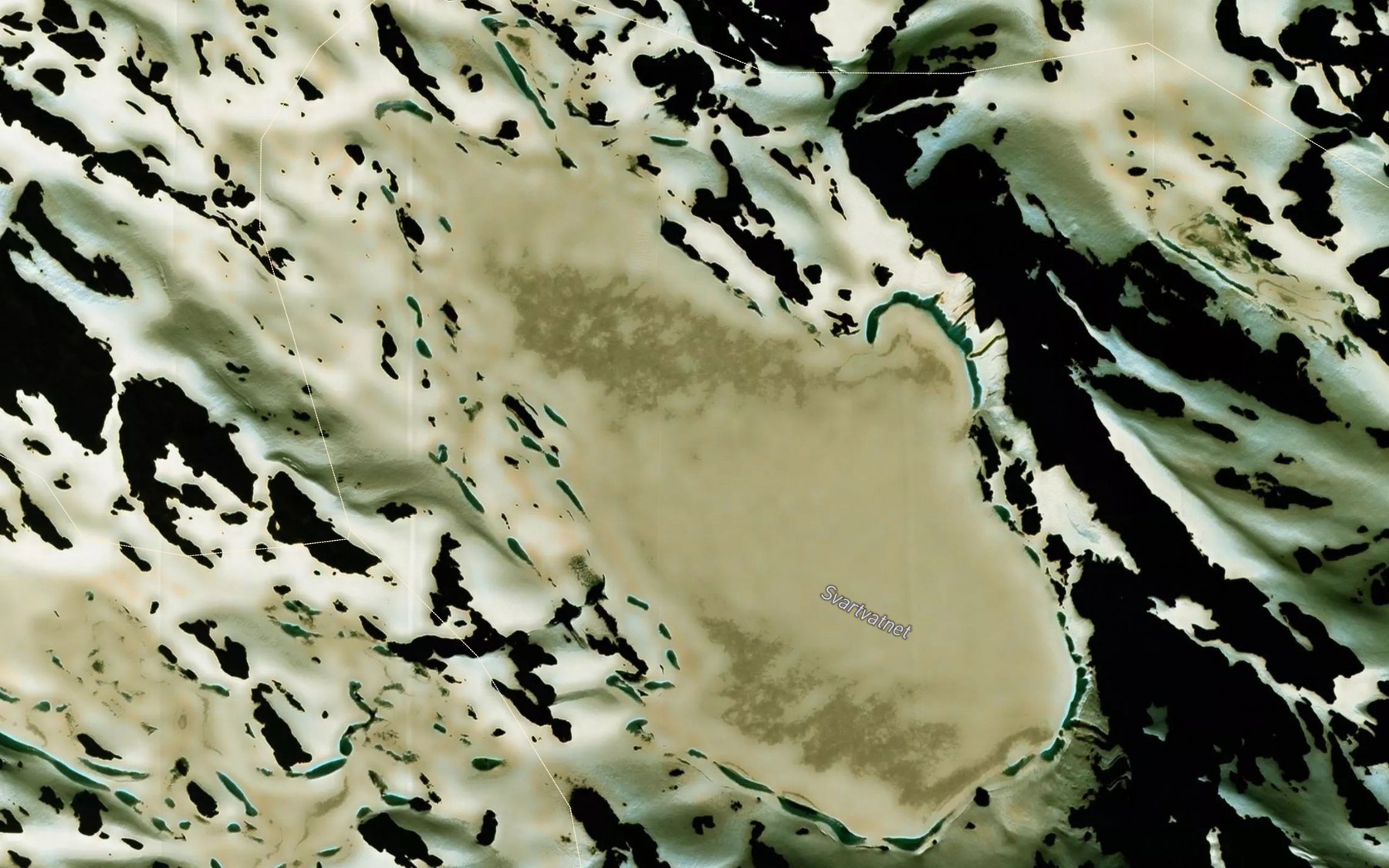 Satellite map of the Svartvatnet