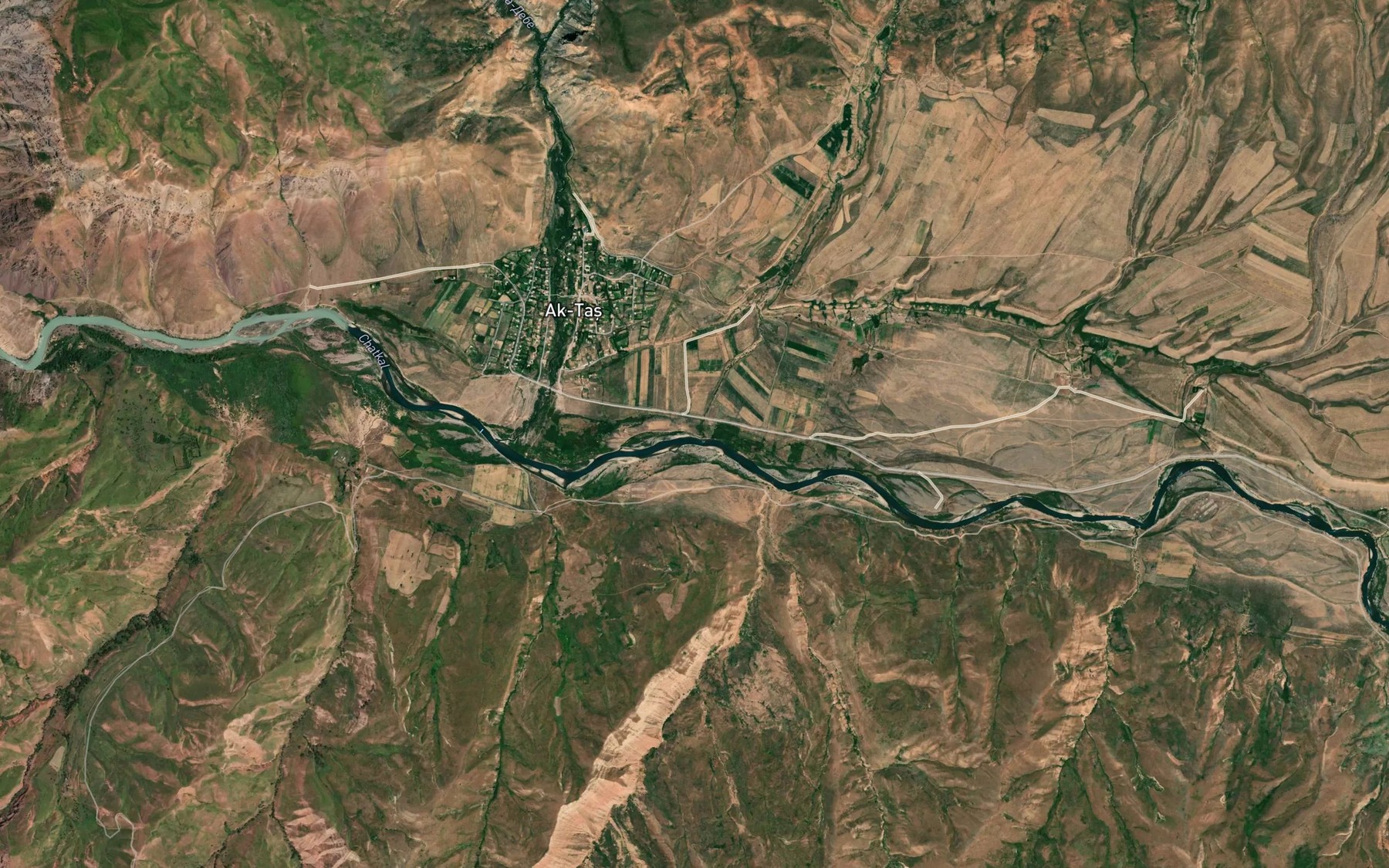 Satellite map of the Salyk-Bulak