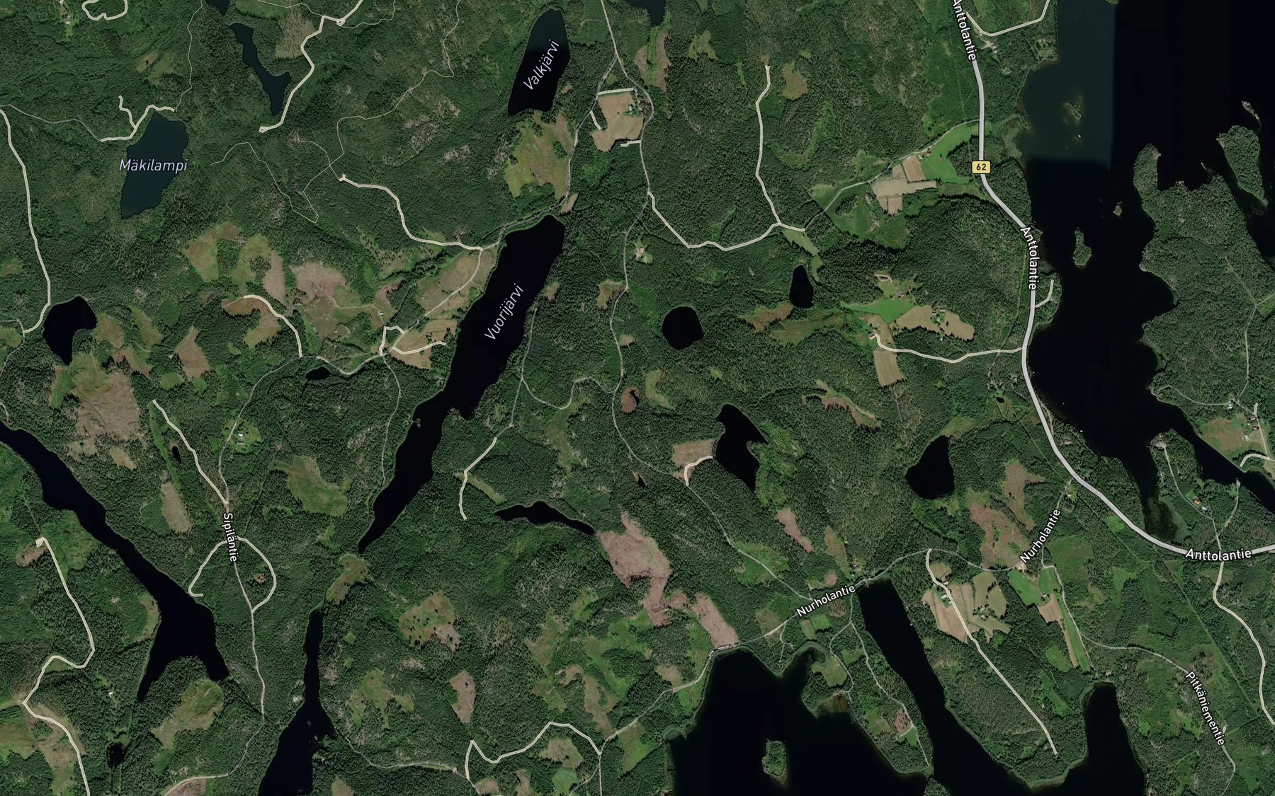 Satellite map of the Iso-Kalaton