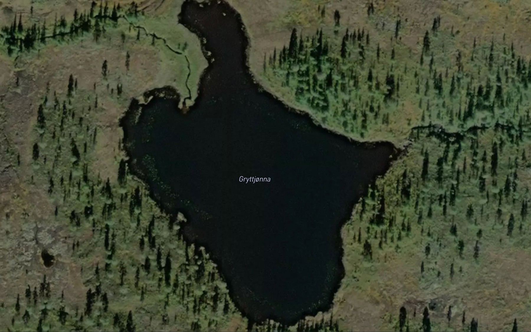 Satellite map of the Gryttjorna