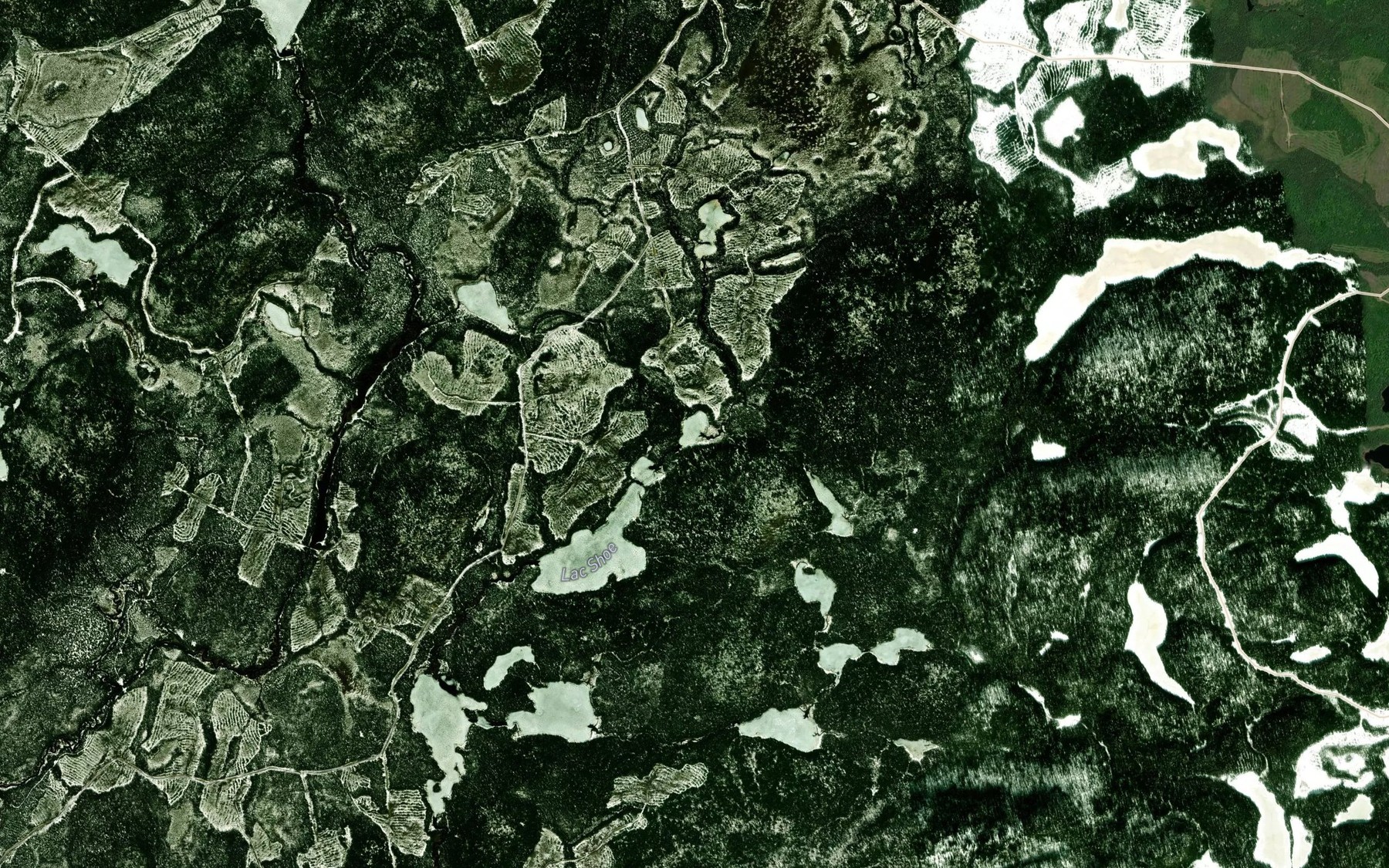 Satellite map of the Lac du Blizzard
