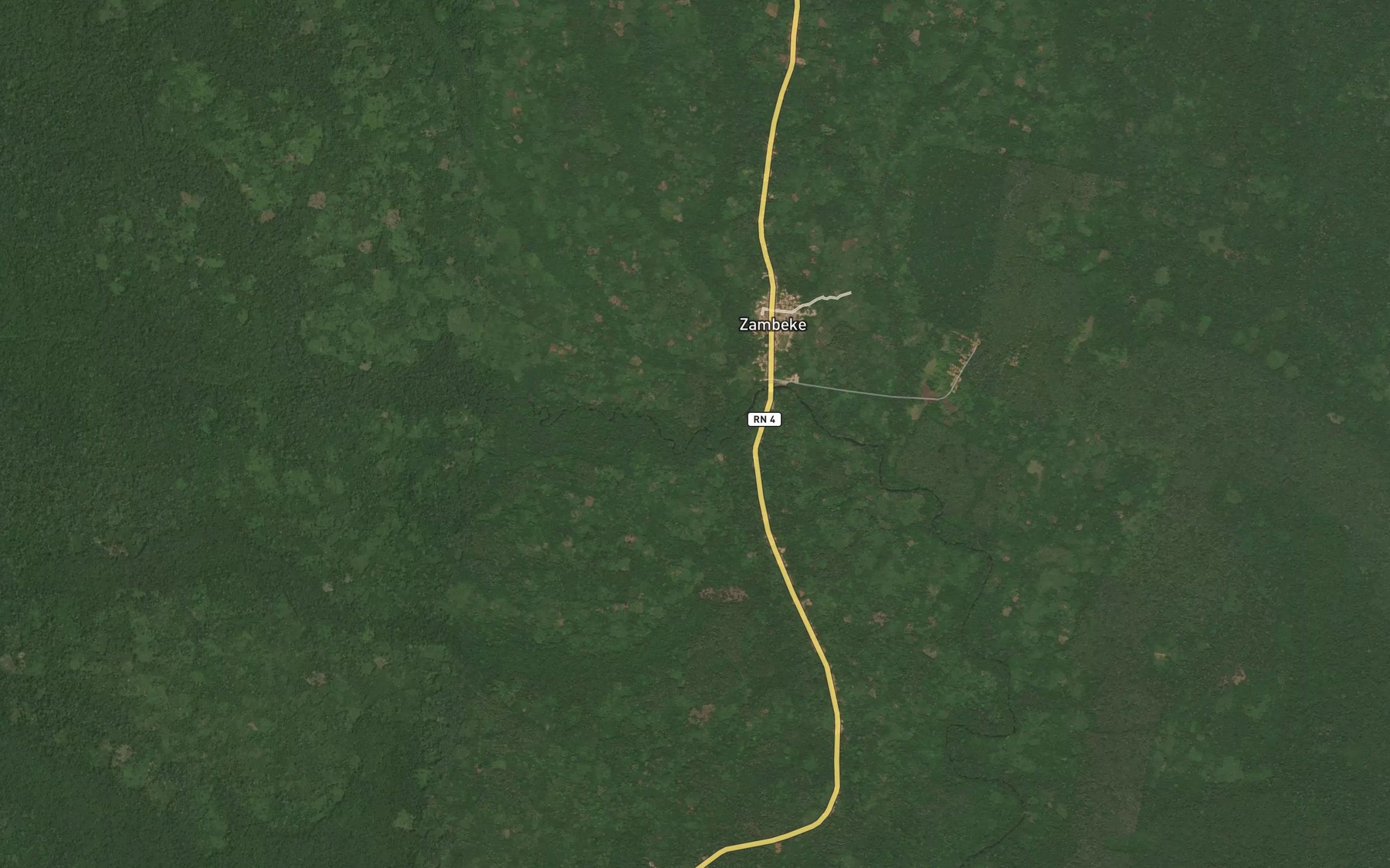 Satellite map of the Zambeke