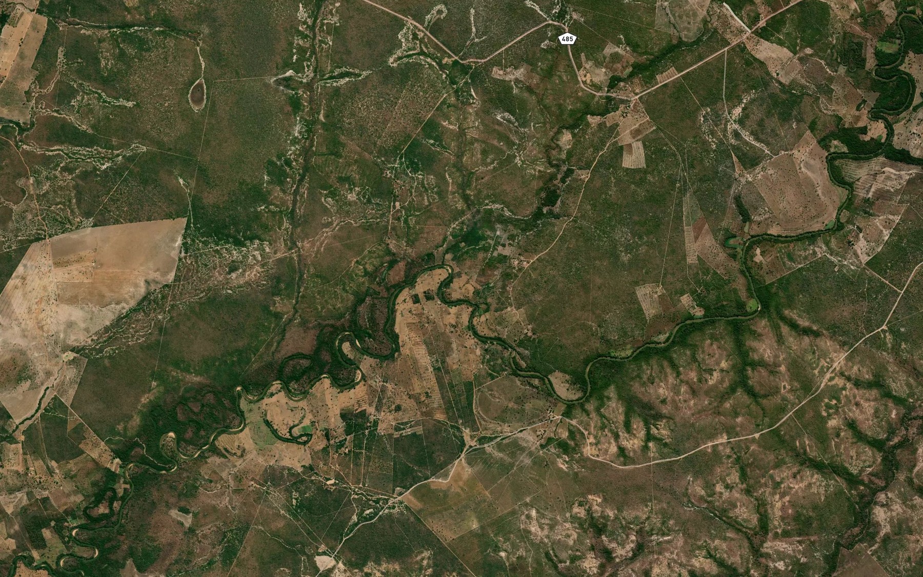 Satellite map of the Ribeirao do Ouro