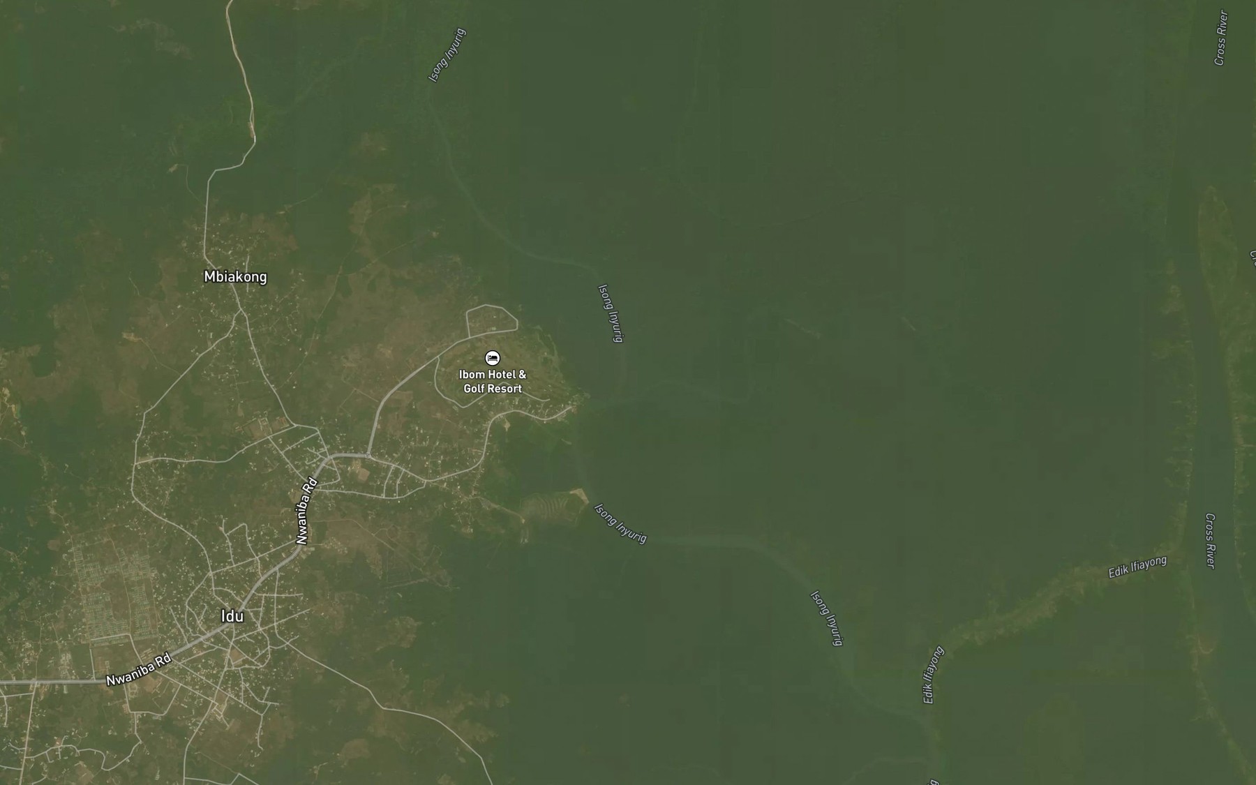 Satellite map of the Edik Ikpa
