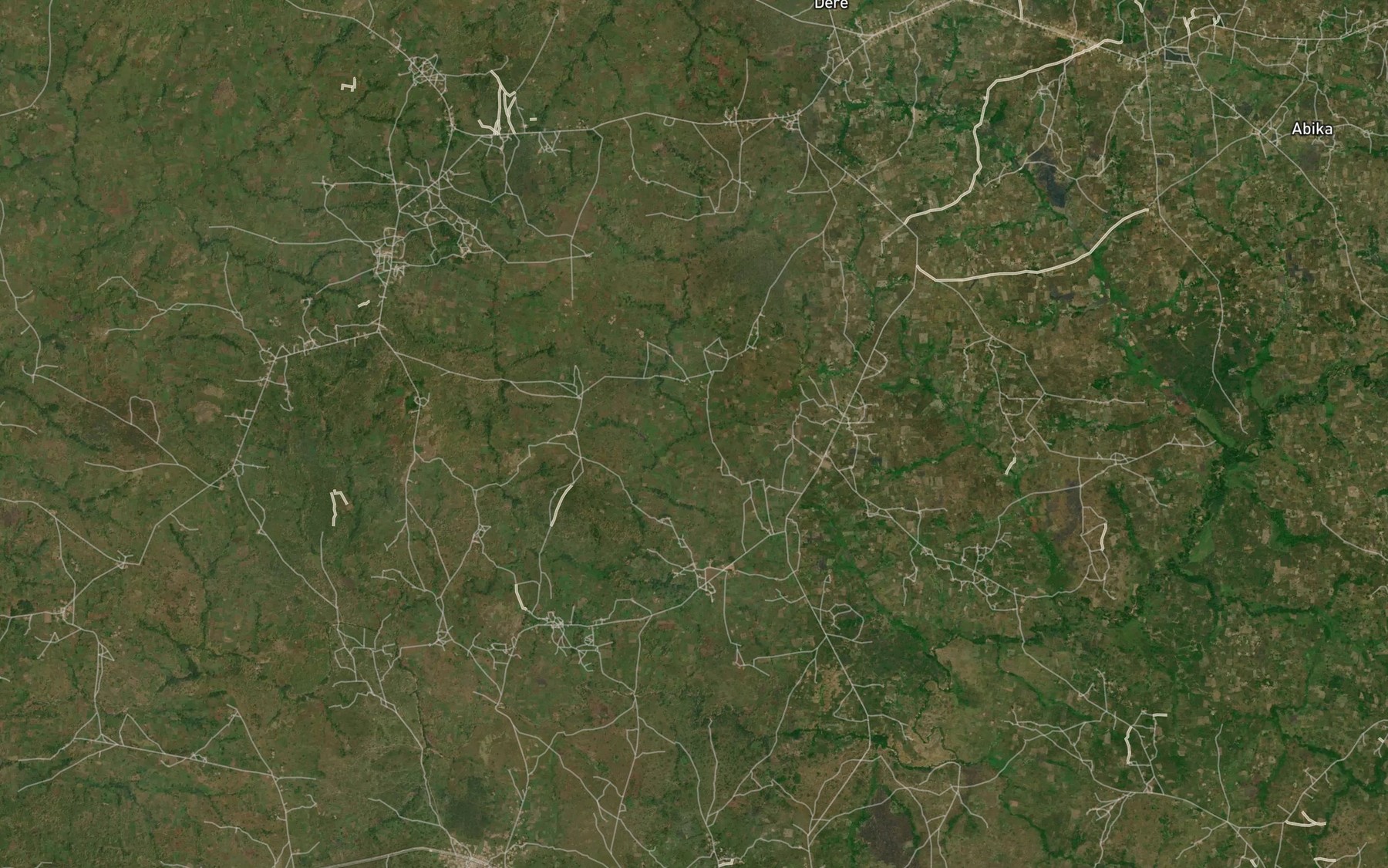 Satellite map of the Yemwa