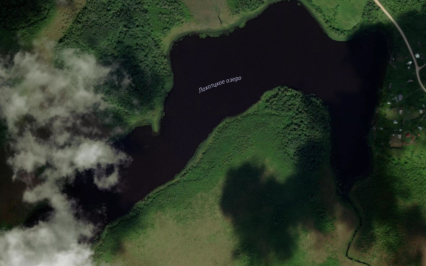 Satellite map of the Ozero Lokhta