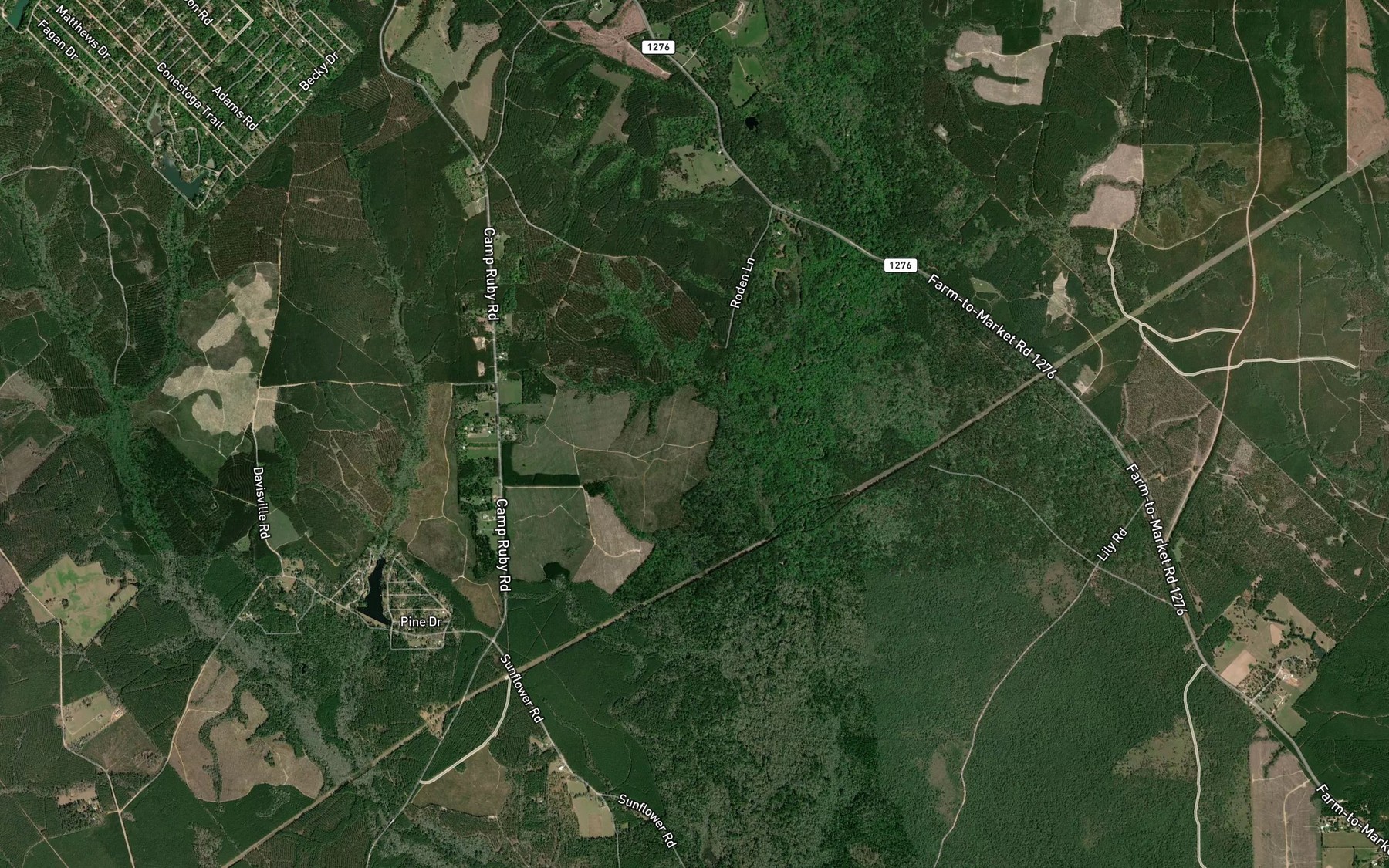 Satellite map of the Reservoir Number 2