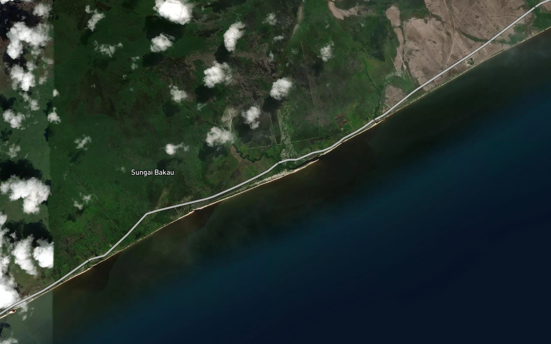 Satellite map of the Sungai Gadur