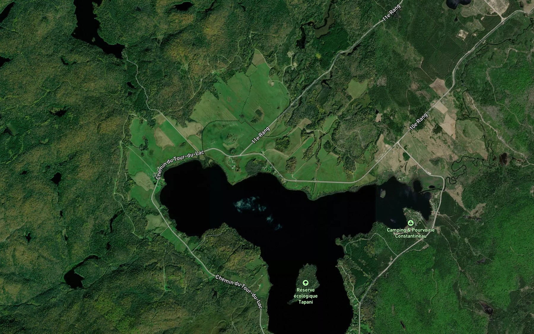 Satellite map of the Ruisseau Baker
