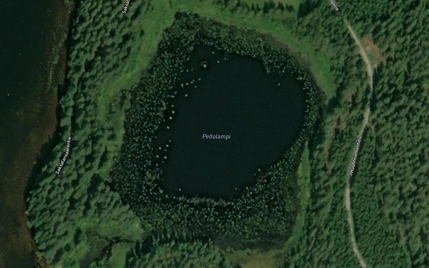 Satellite map of the Peltolampi