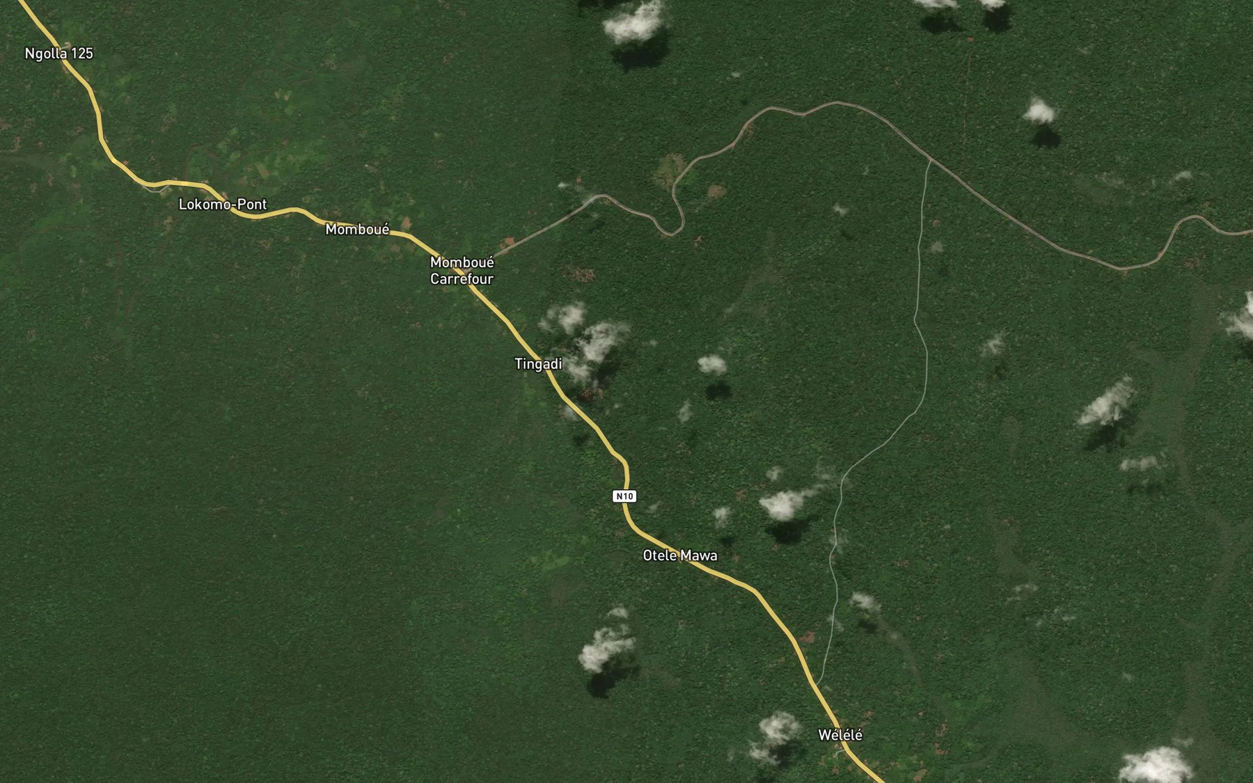 Satellite map of the Belisepa