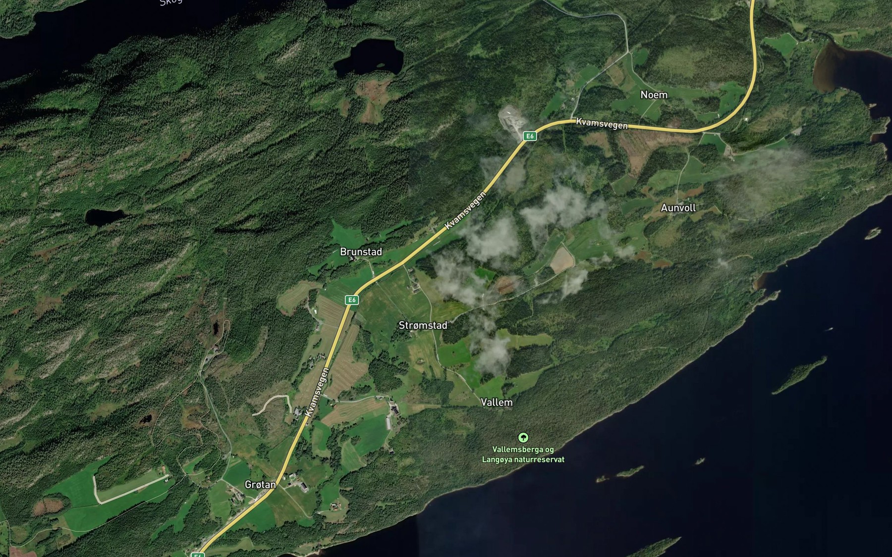 Satellite map of the Geilesmyrbekken
